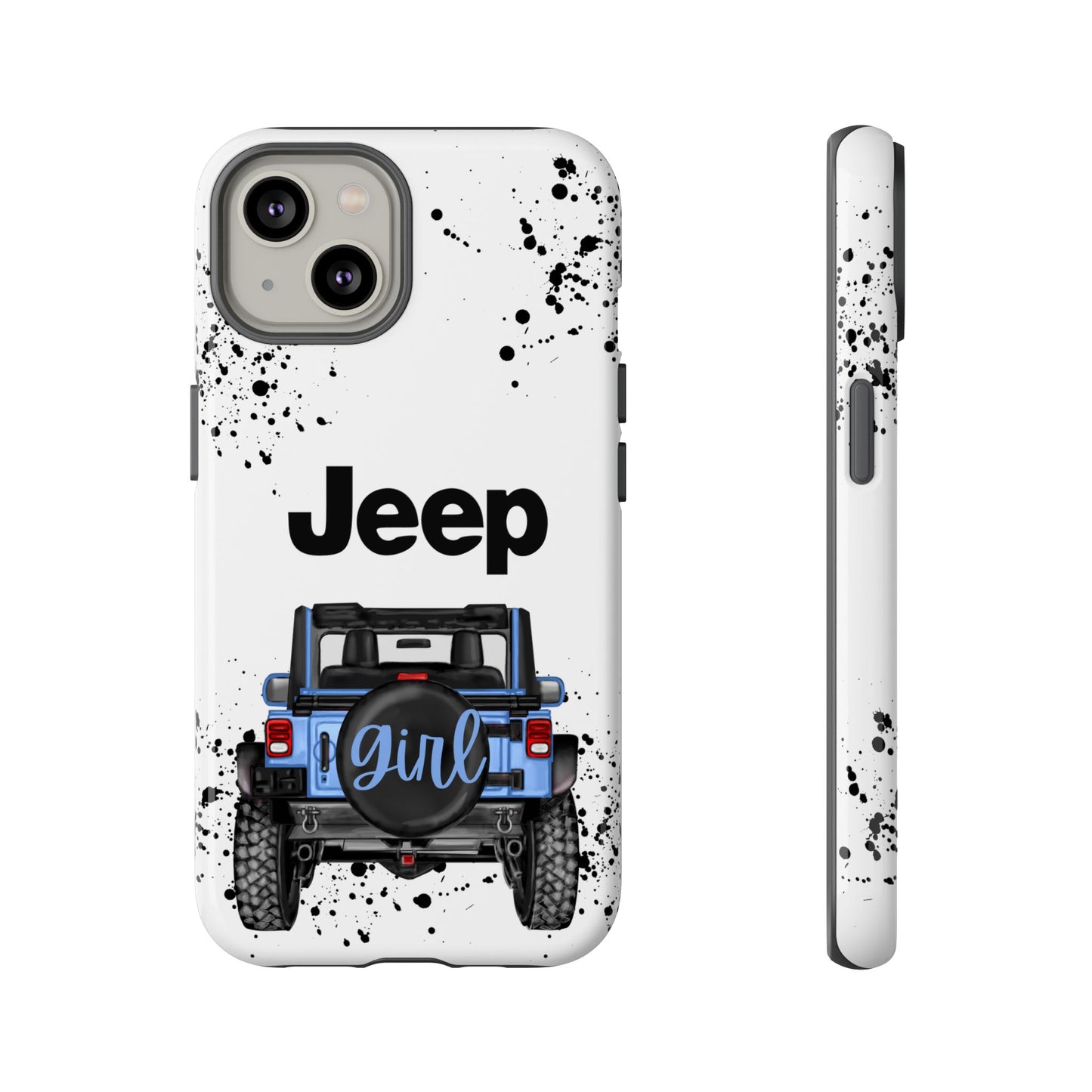 Off Road Girl Light Blue Protective Case for Iphone, Google and Samsung Phones