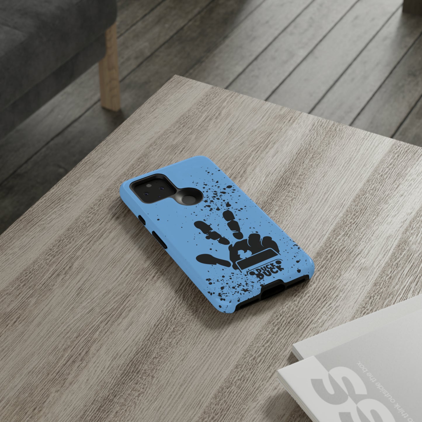 Duck Duck Blue Protective Phone Case for IPhone, Samsung and Google Phones