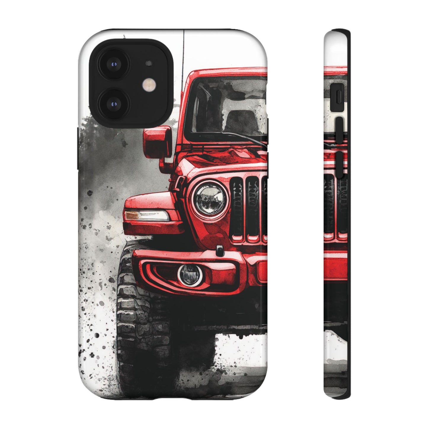 Off Road Love Red Wrangler Protective Phone Case for Iphone, Samsung and Google Phones
