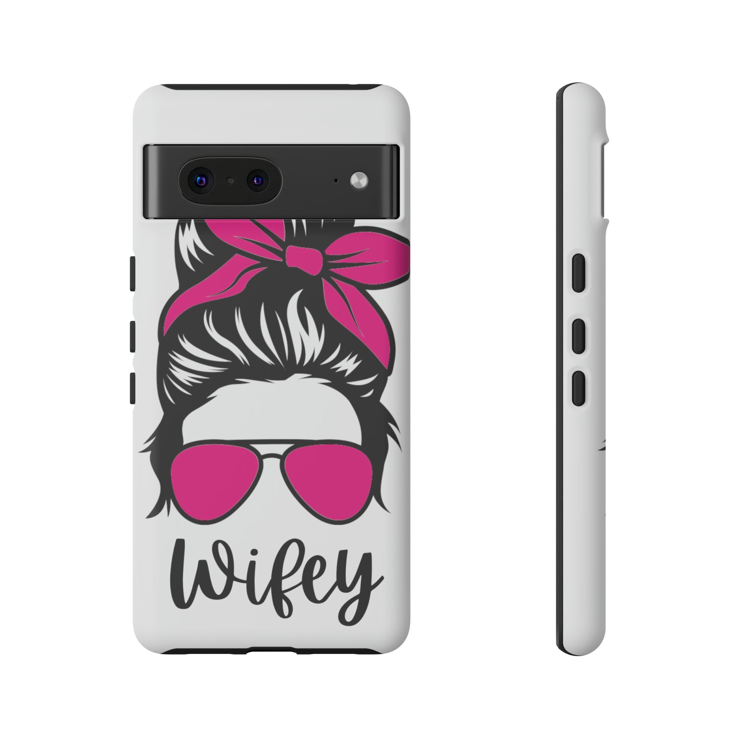 Pink Wifey Protective Case for IPhone, Samsung and Google