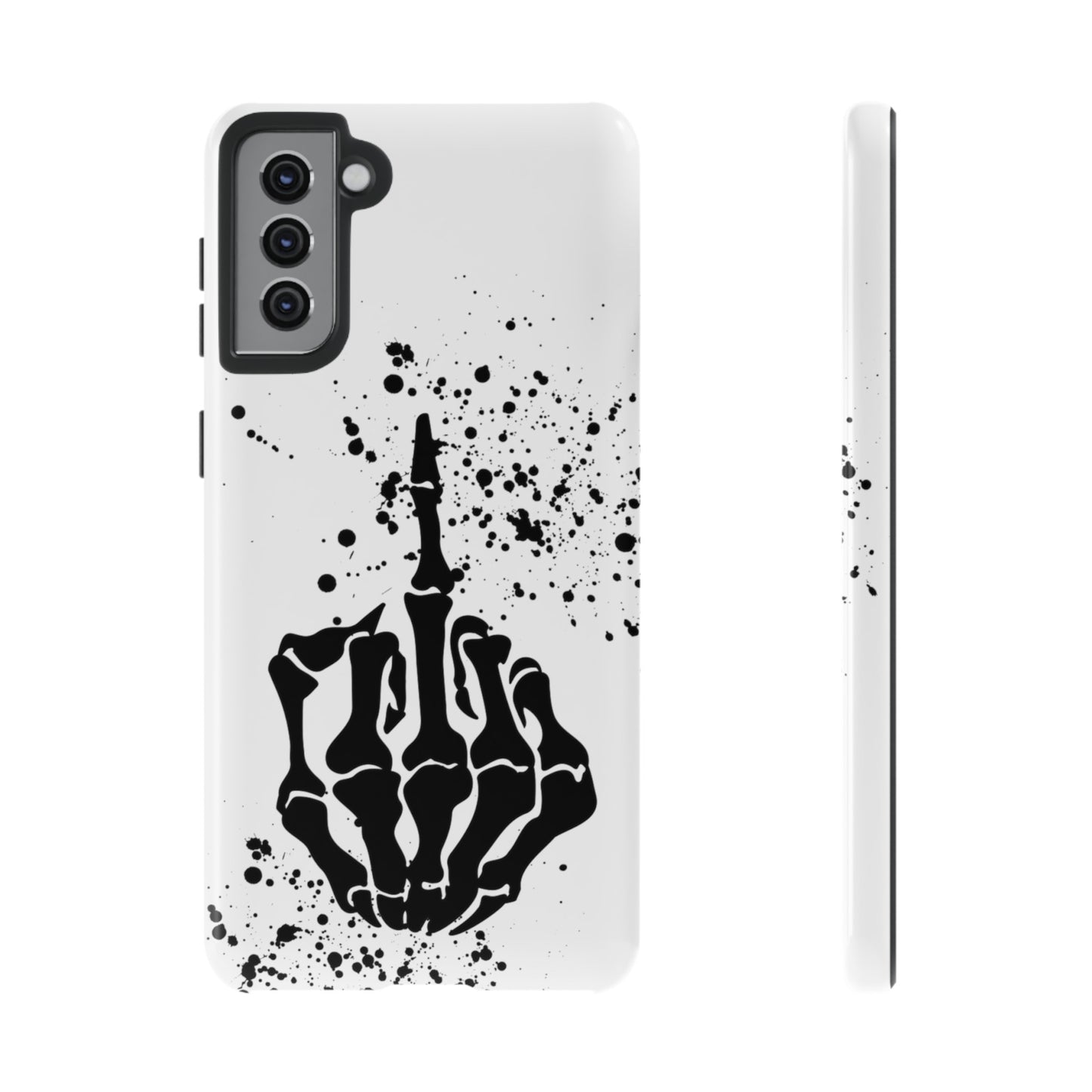 Skeleton, Finger Protective Case for Iphone, a Google and Samsung phones