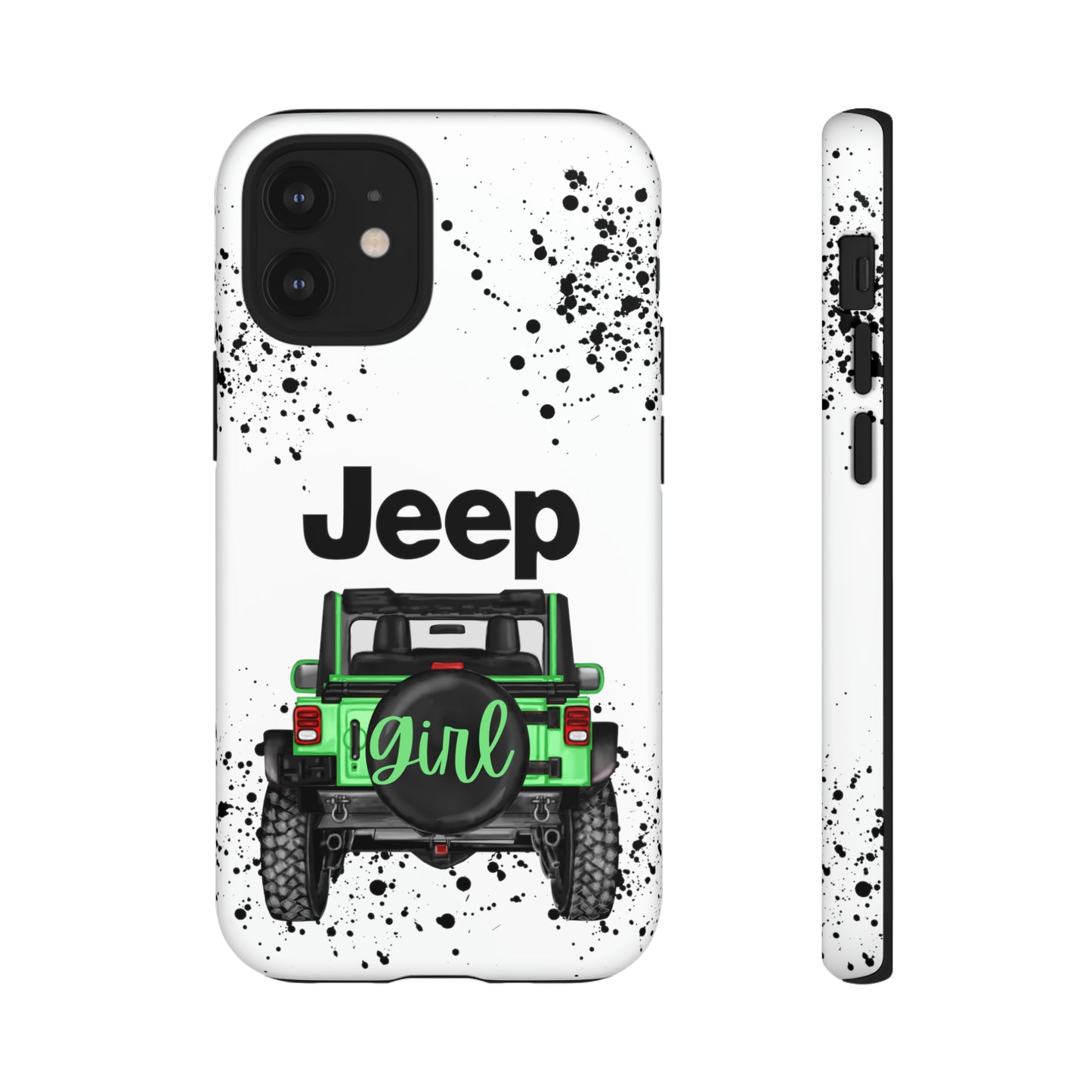 Off Road Girl Light Green Protective Case for Iphone, Google and Samsung Phones