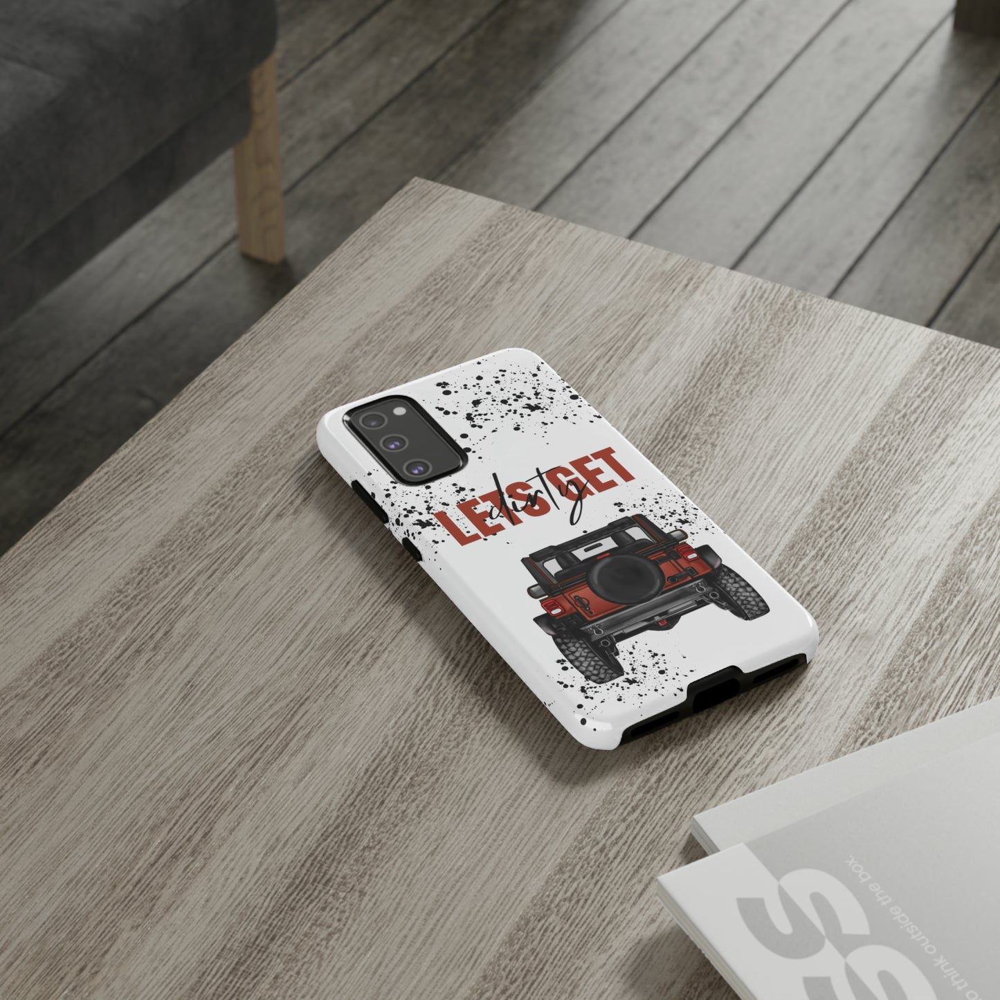 Lets Get Dirty Splatter Rust Protective Phone Case