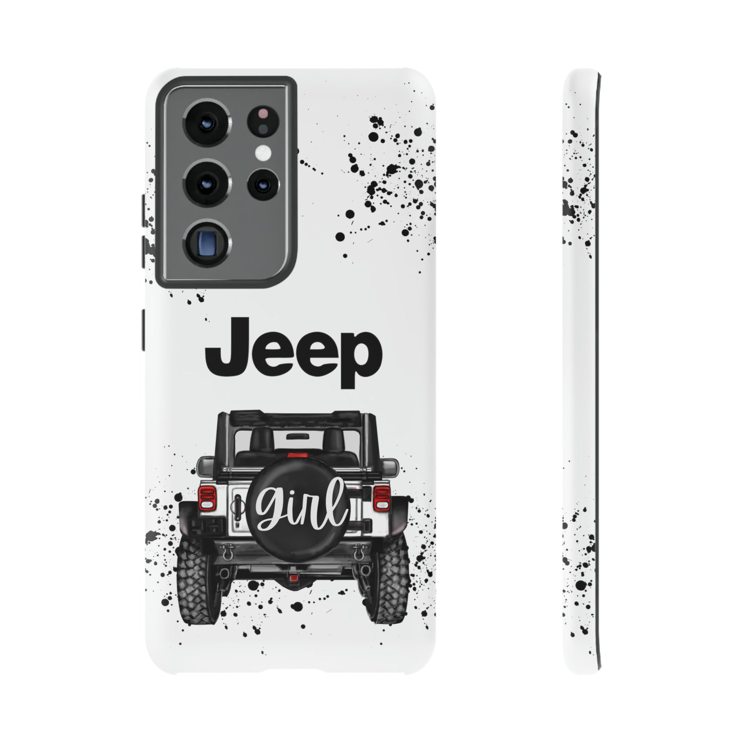 Off Road Girl White Protective Case for Iphone, Google and Samsung Phones