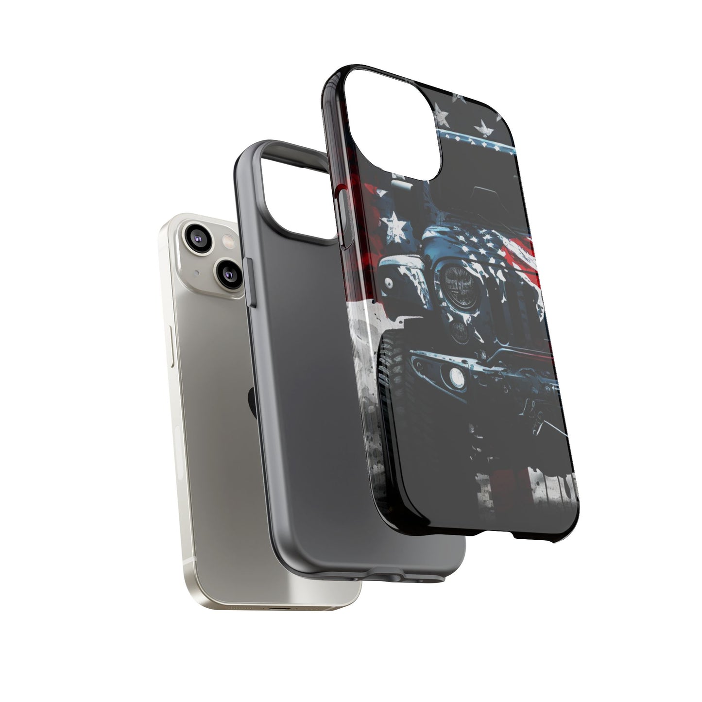 Off Roading Patriotic Protective Drop Proof Case Iphone, Samsung and Google phones