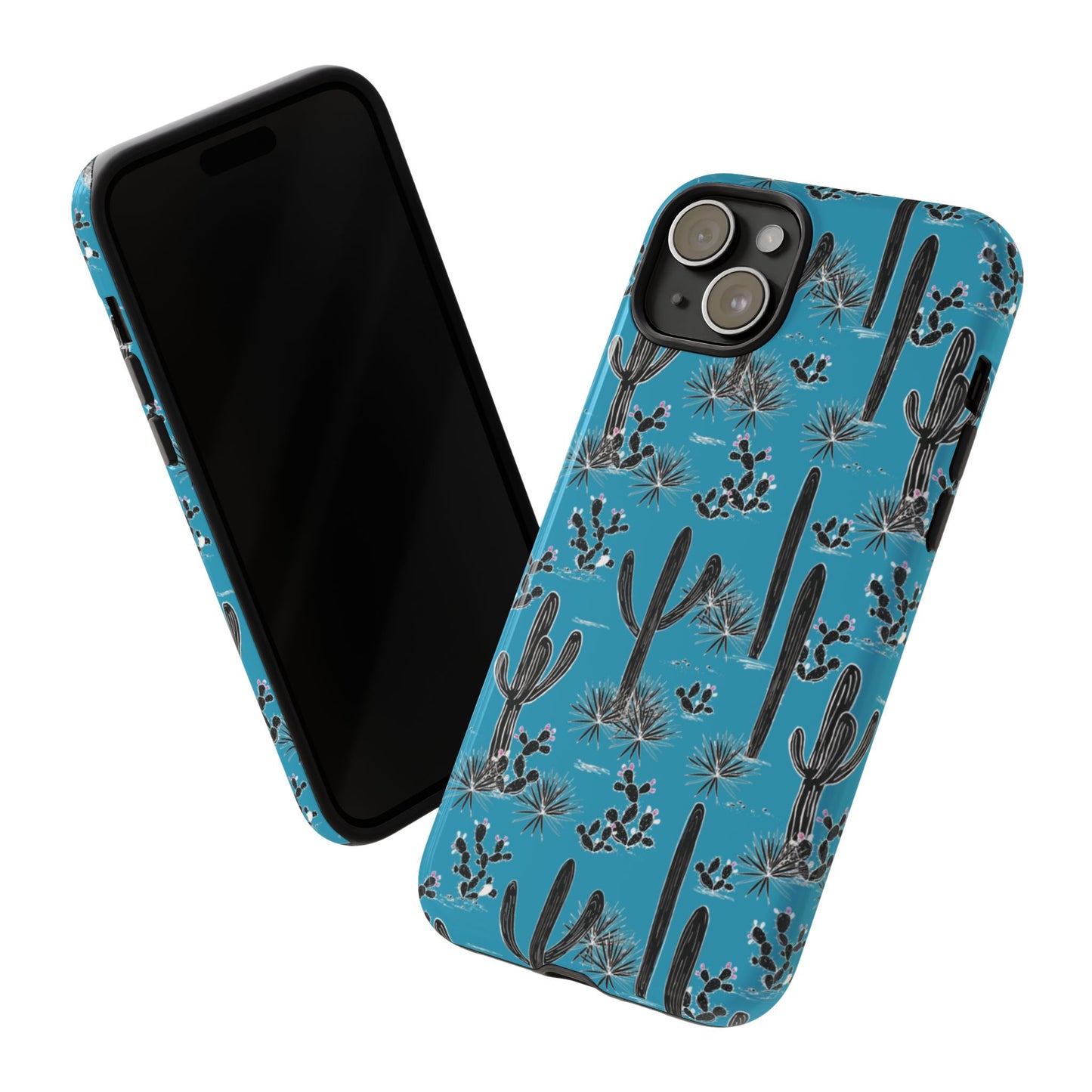 Turquoise Cactus Love Phone Case