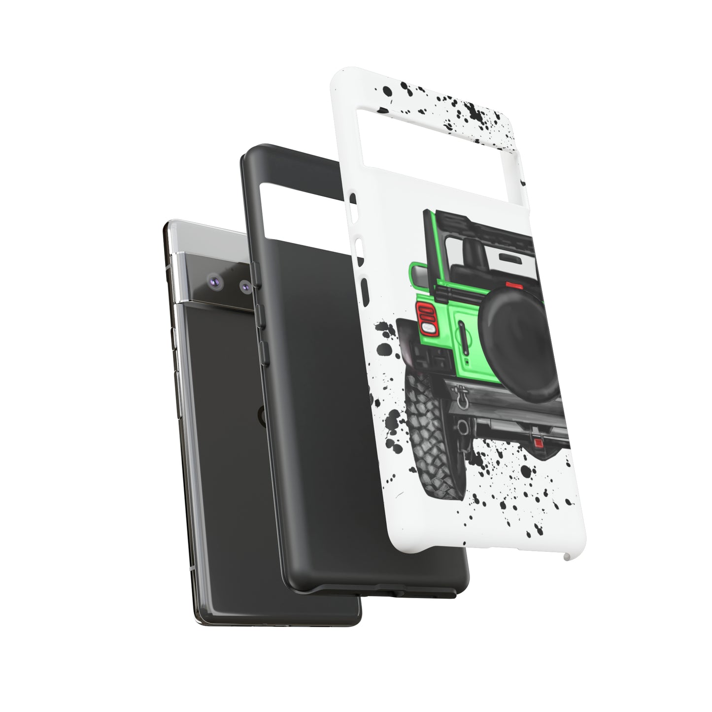 Off Road Life Green Protective Case for Iphone, Google and Samsung