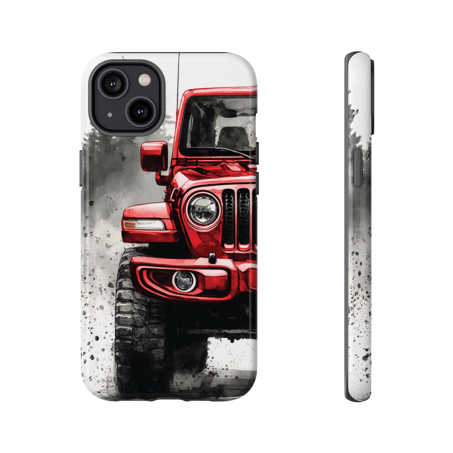 Off Road Love Red Wrangler Protective Phone Case for Iphone, Samsung and Google Phones