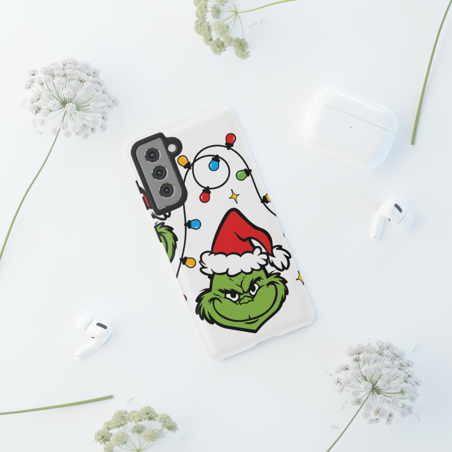 Grinchmas Lights Protective Case for IPhone, Samsung and Google Phones