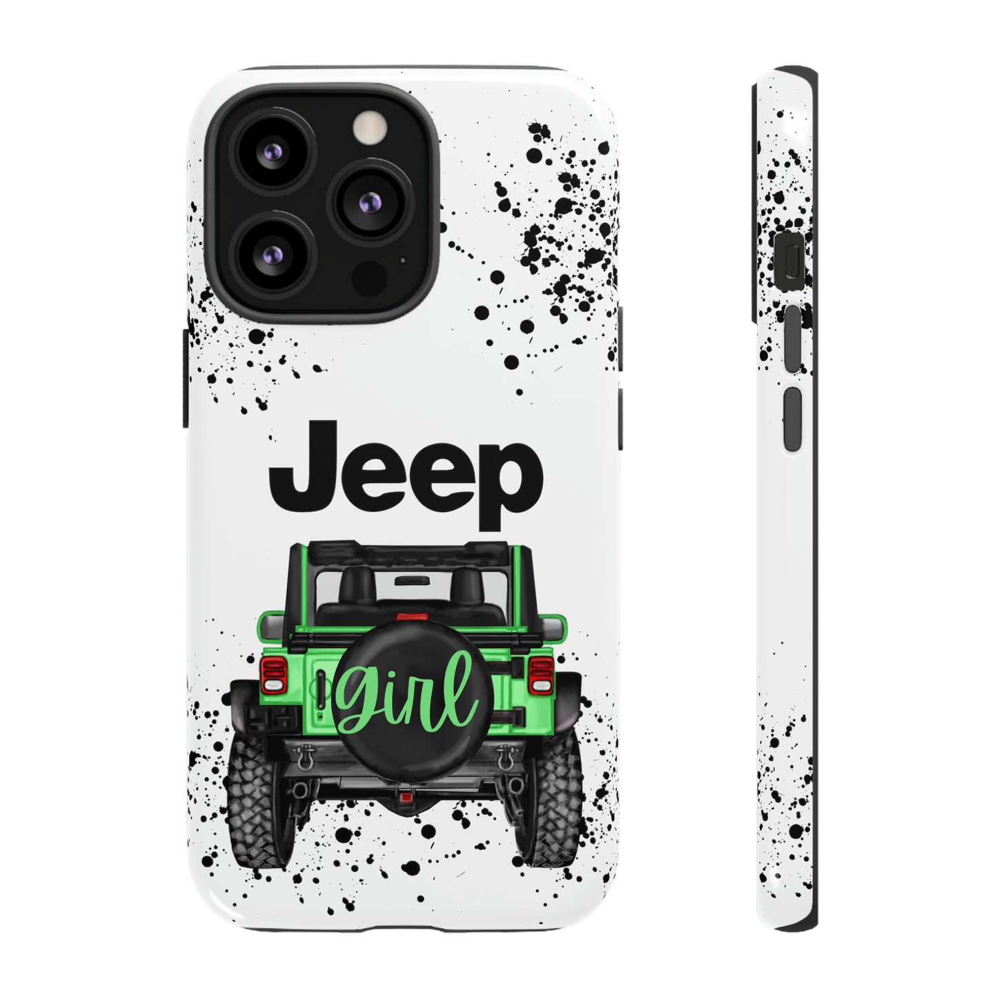 Off Road Girl Light Green Protective Case for Iphone, Google and Samsung Phones