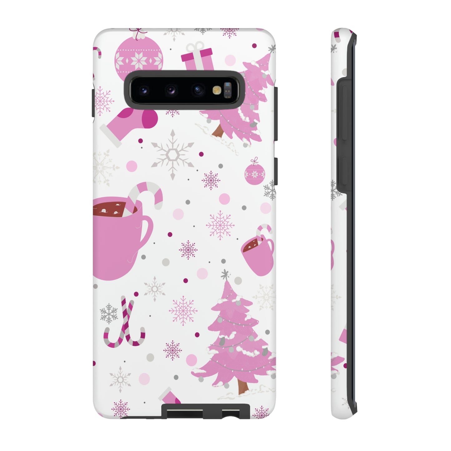 Pink Christmas Protective Case for Iphone, Samsung and