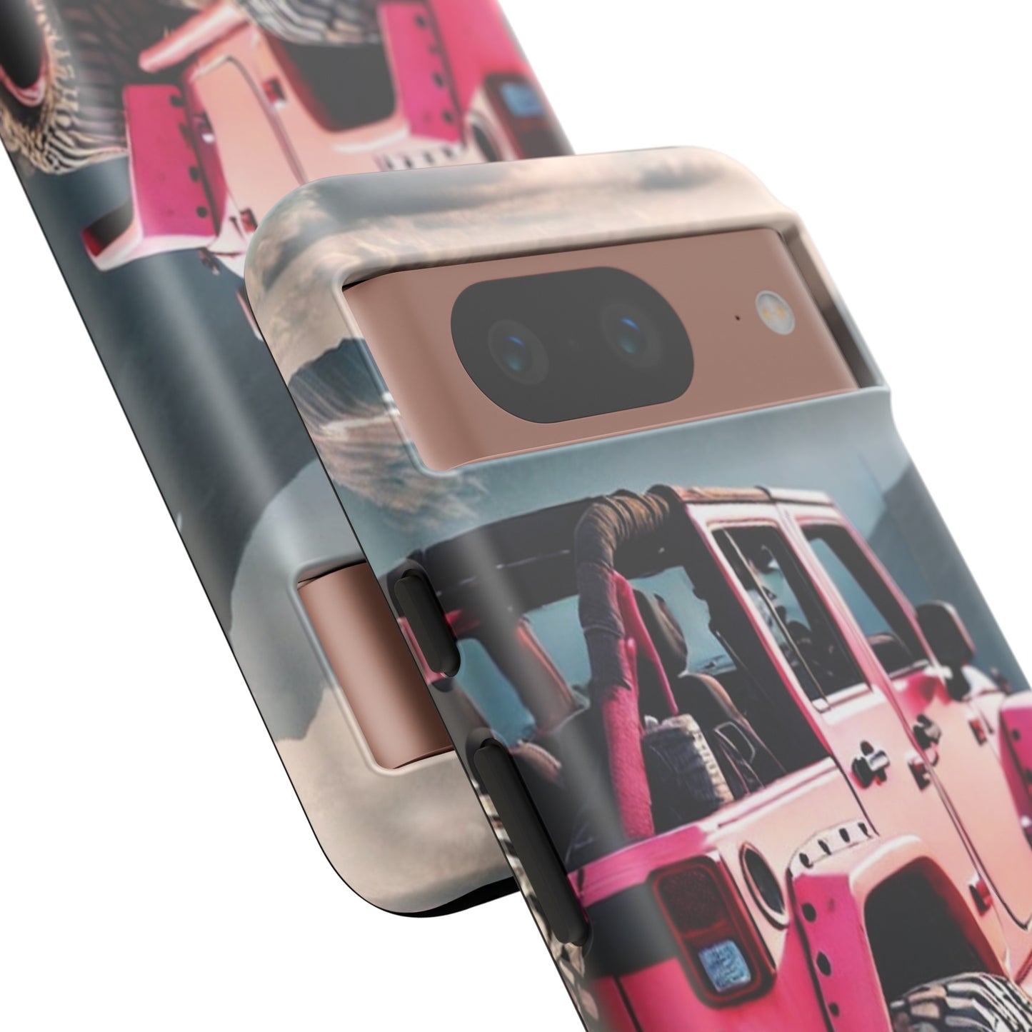 Pink Jeep Protective Phone Case