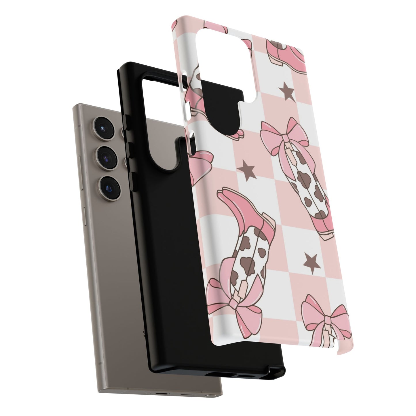 Cowboy Boots and Bows Protective Phone Case