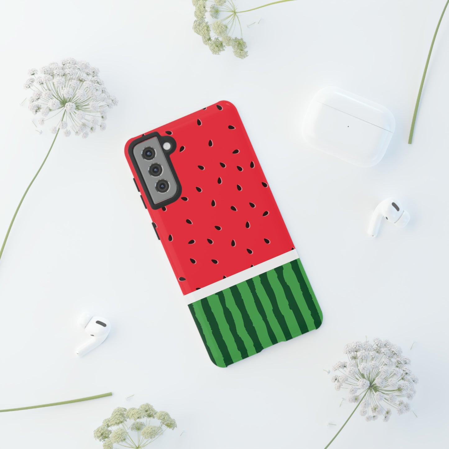 Adorable Watermelon Protective Phone Case for Google, Iphone, and Samsung Phone Cases