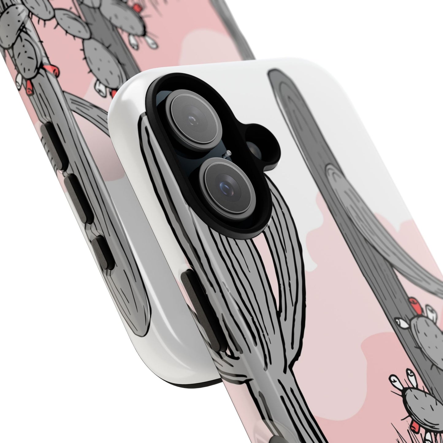 Pastel Cactus Sunset Protective Phone Case