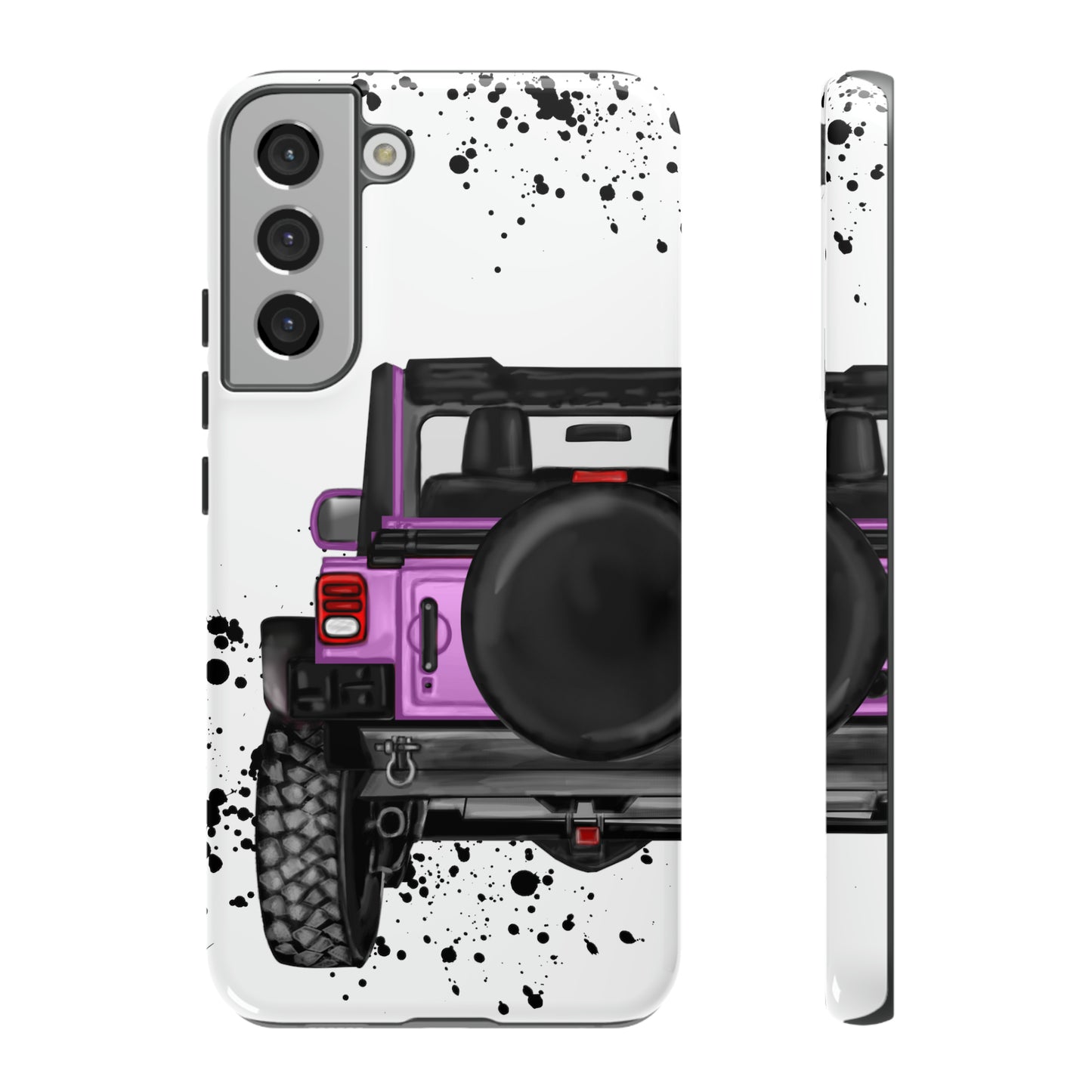 Off Road Life Charcoal Pink/Light Purple Protective Case for Iphone, Google and Samsung