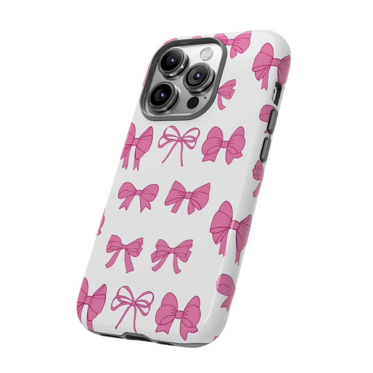Pink Bows Protective Phone Case for Iphone, Samsung and Google Phones