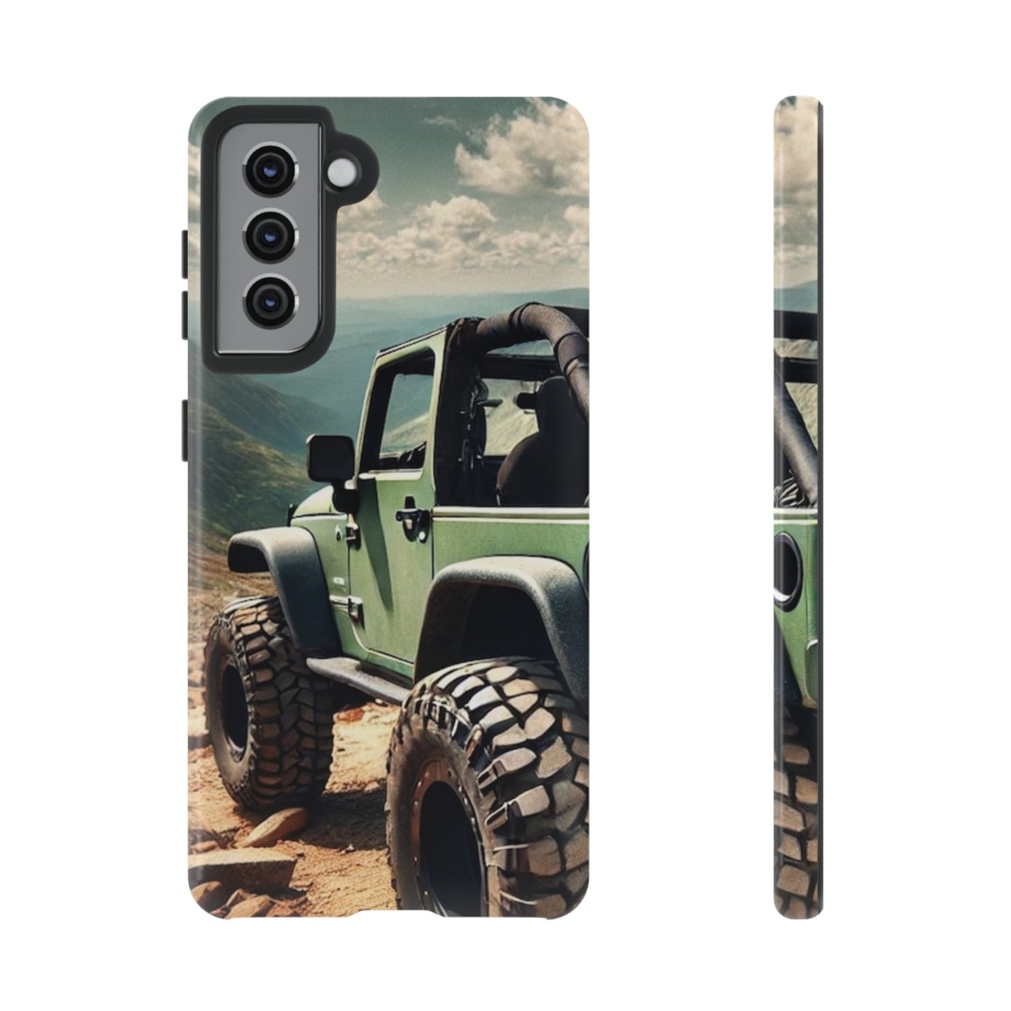 Green Jeep Protective Phone Case