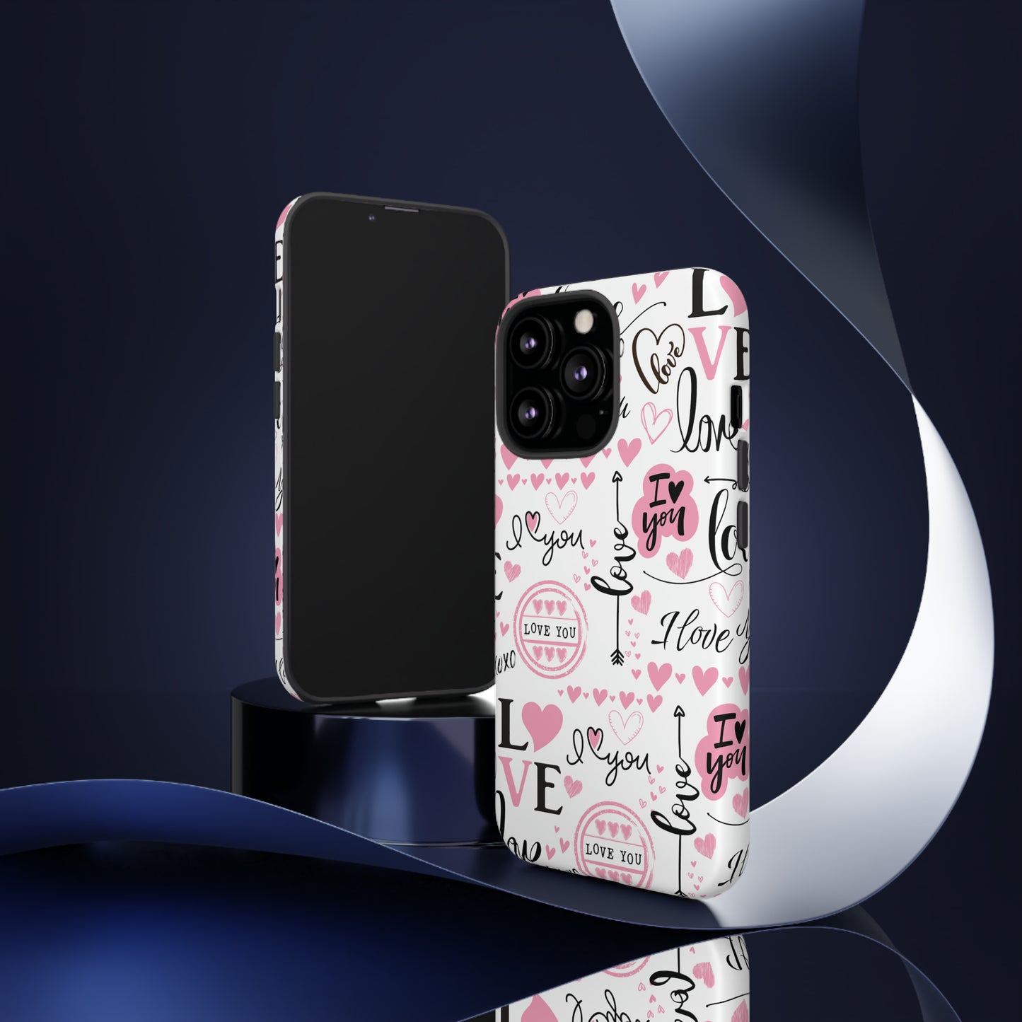 Valentine Love Pink Protective Phone Case for Iphone, Samsung and Google Devices