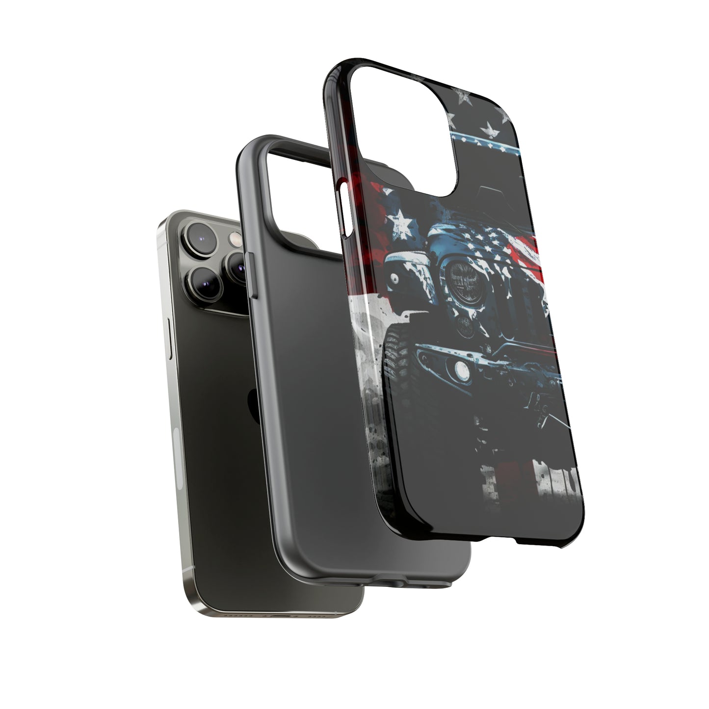 Off Roading Patriotic Protective Drop Proof Case Iphone, Samsung and Google phones