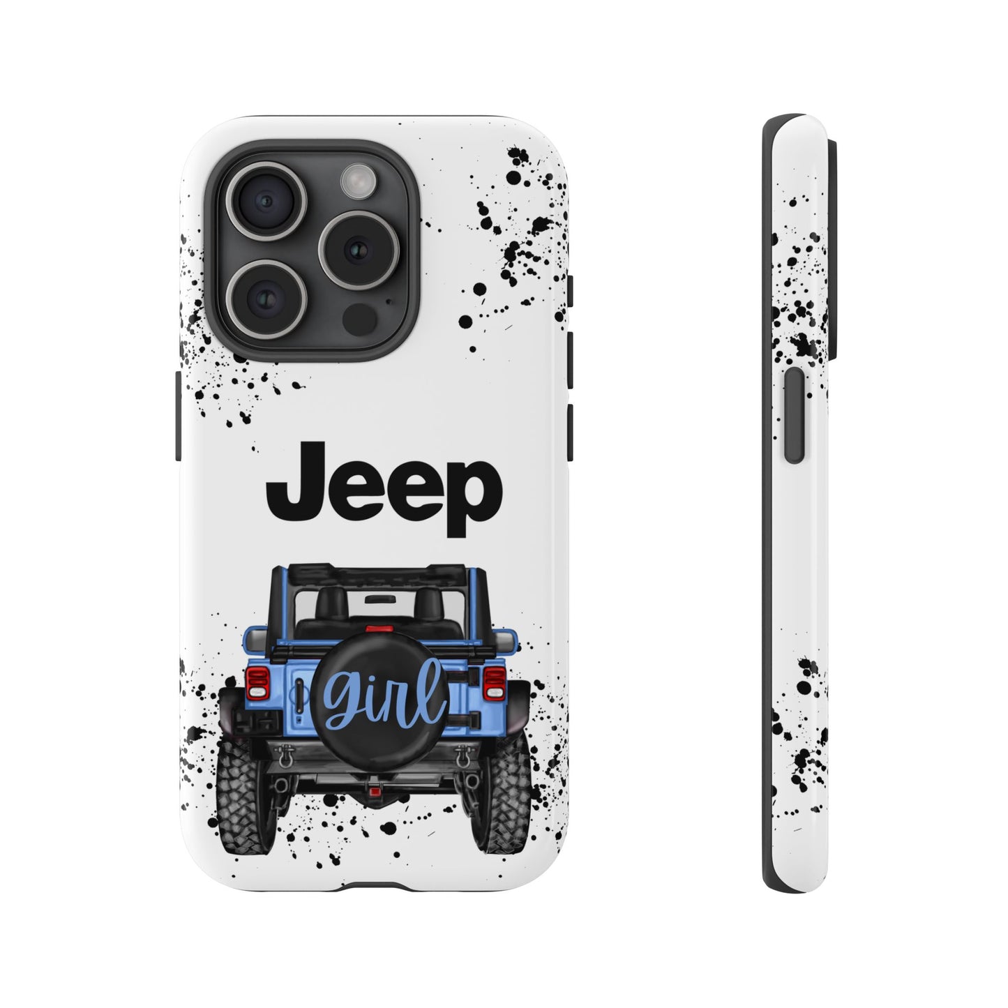 Off Road Girl Light Blue Protective Case for Iphone, Google and Samsung Phones