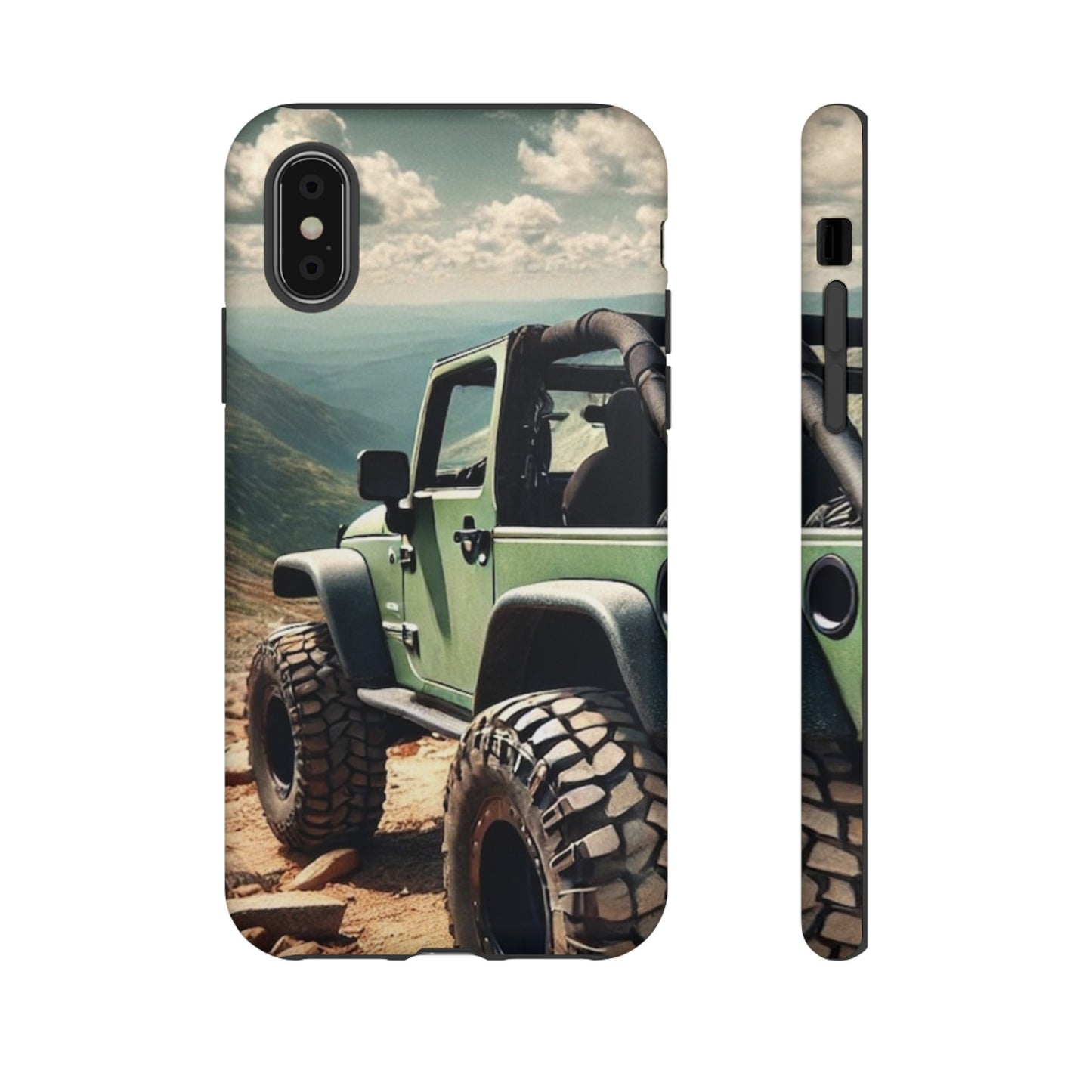 Green Jeep Protective Phone Case