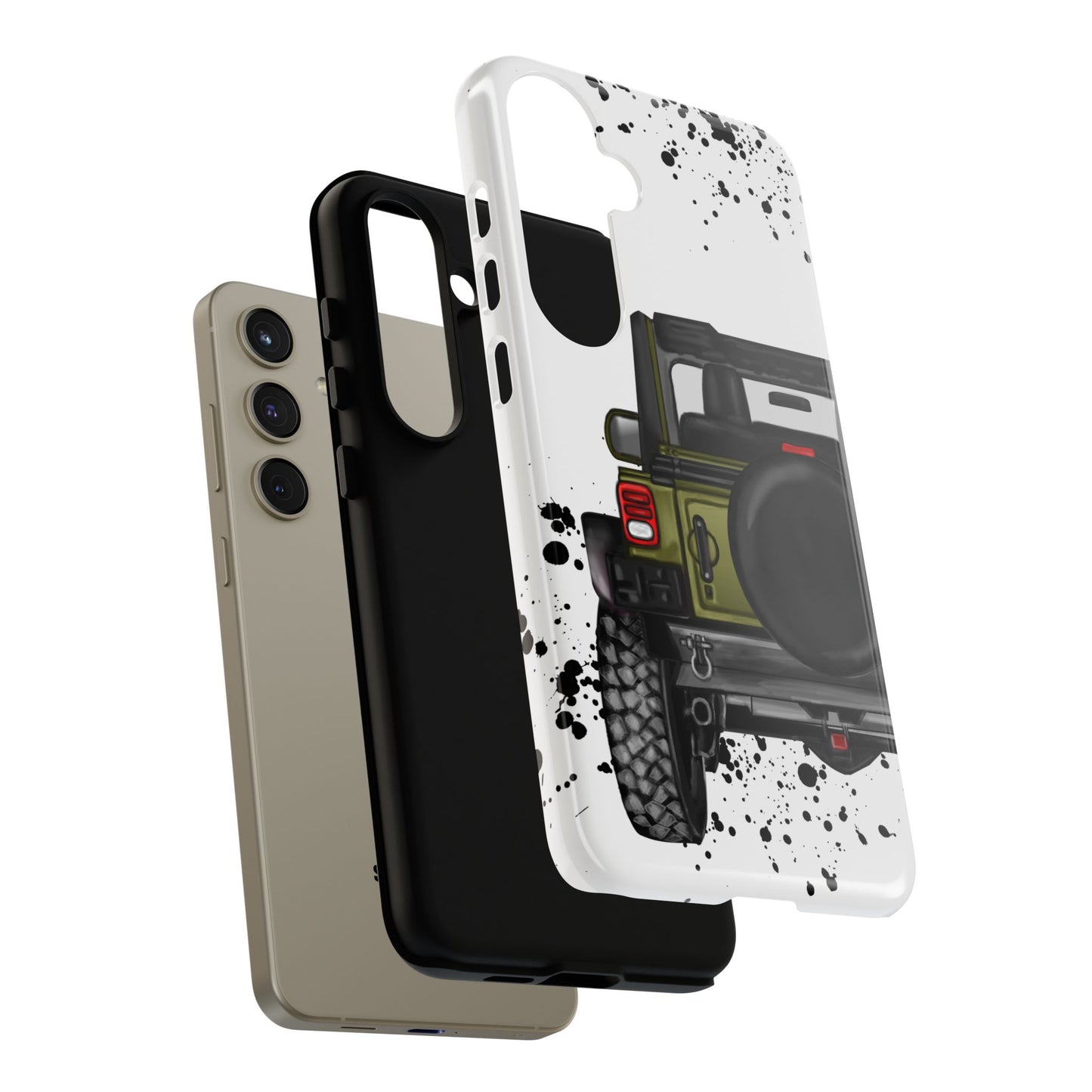 Off Road Life Army Green Protective Case for Iphone, Google and Samsung