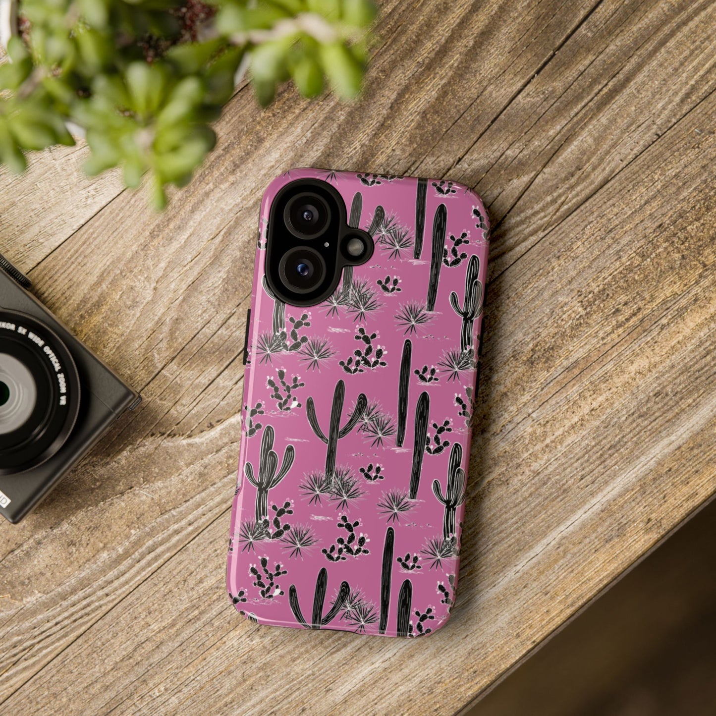 Pink Cactus Love Phone Case