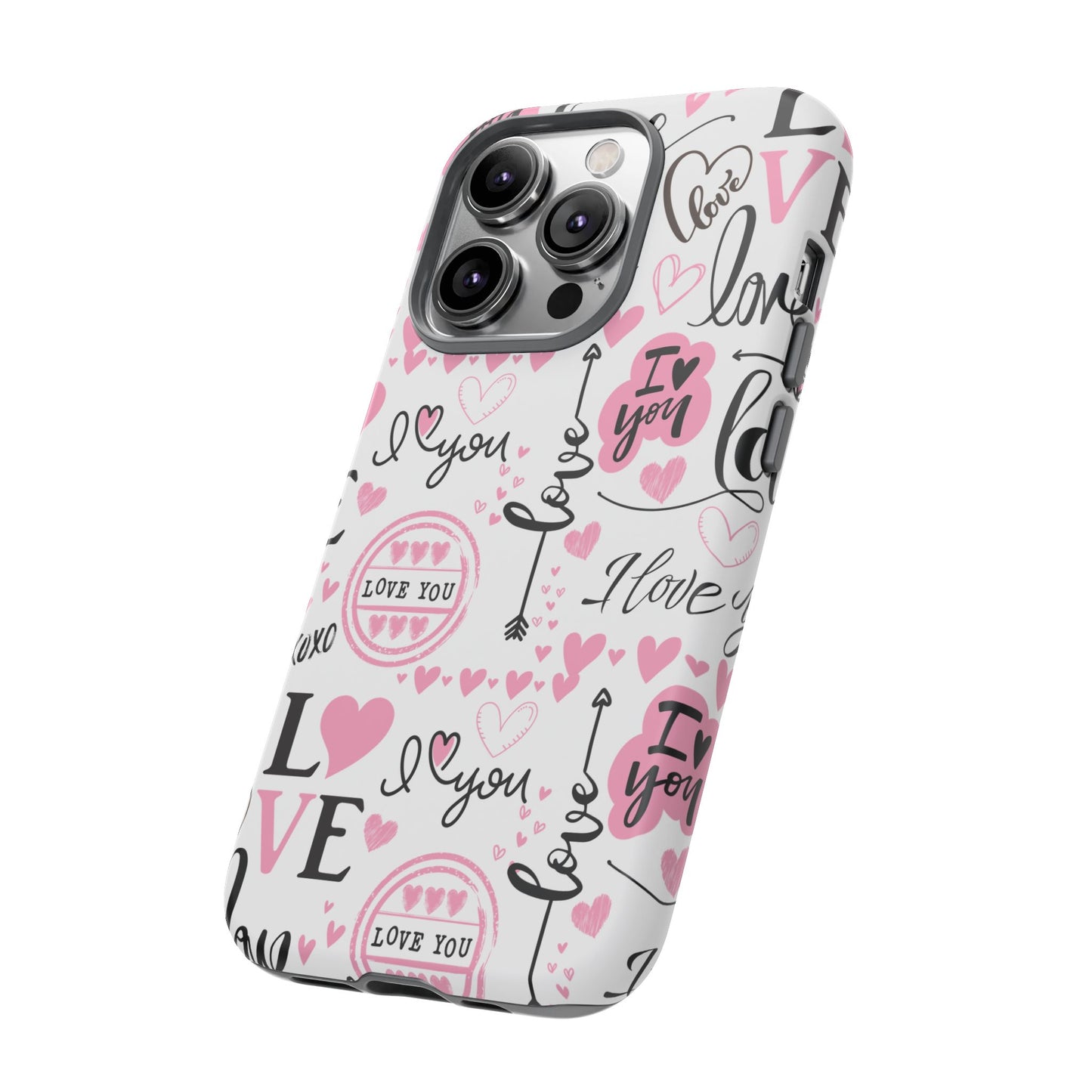 Valentine Love Pink Protective Phone Case for Iphone, Samsung and Google Devices