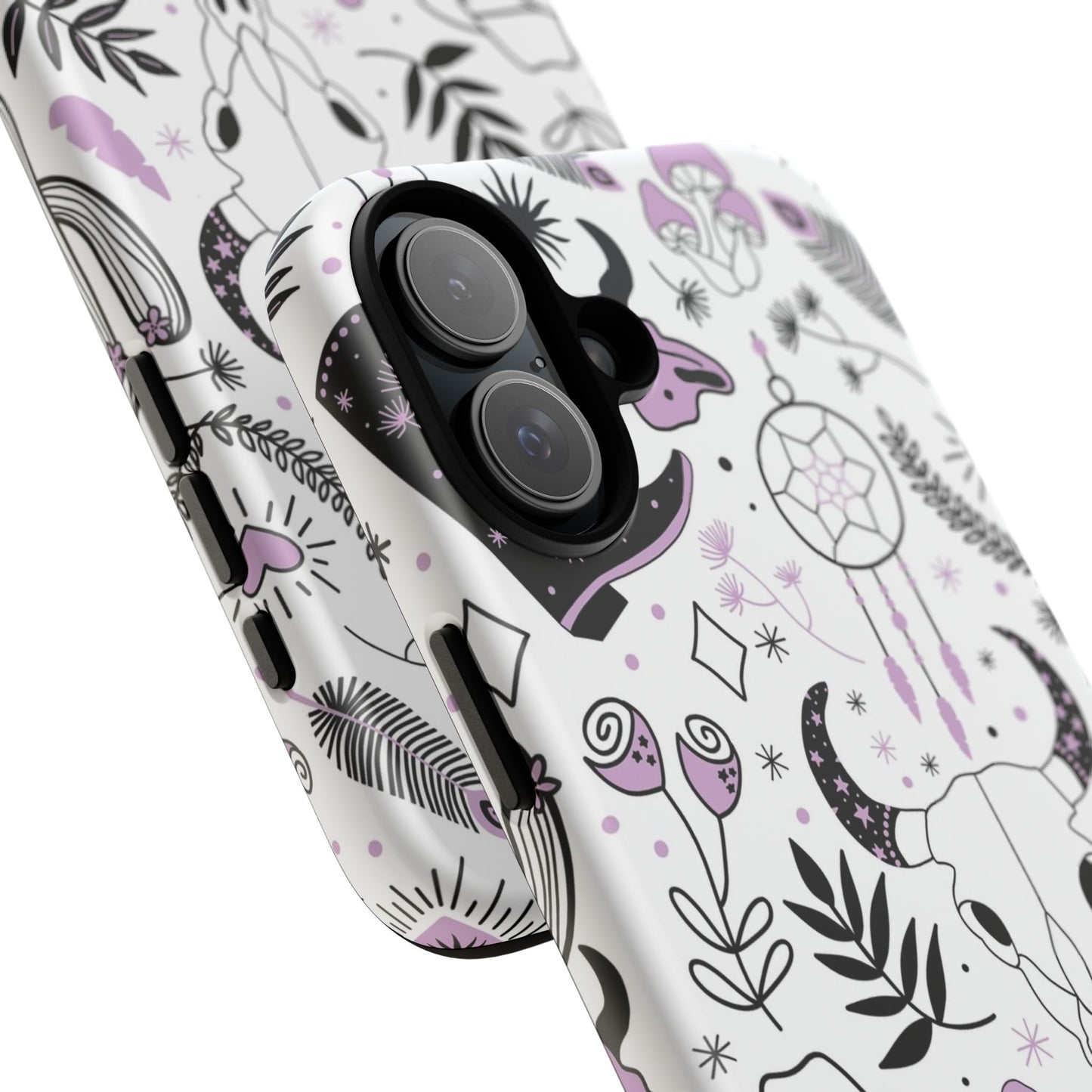 Purple and Black Western Protective Drop Proof Case Iphone, Samsung and Google phones