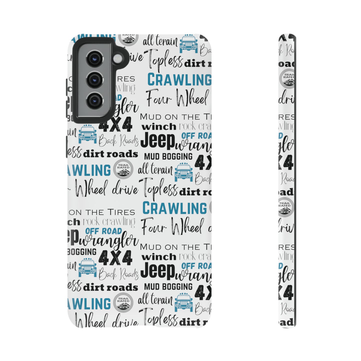 Off Road Subway Art Turquoise Protective Phone Case for Iphone, Samsung and Google Phones