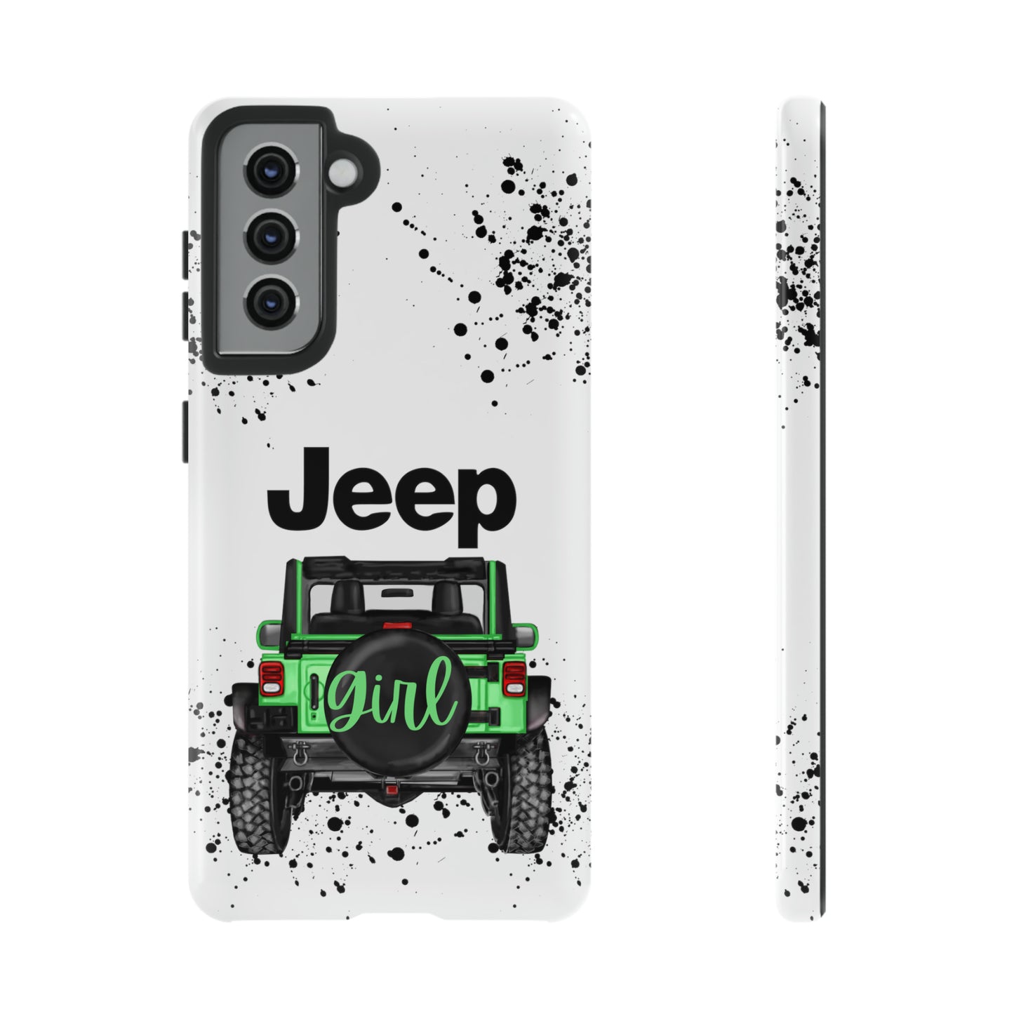 Off Road Girl Light Green Protective Case for Iphone, Google and Samsung Phones