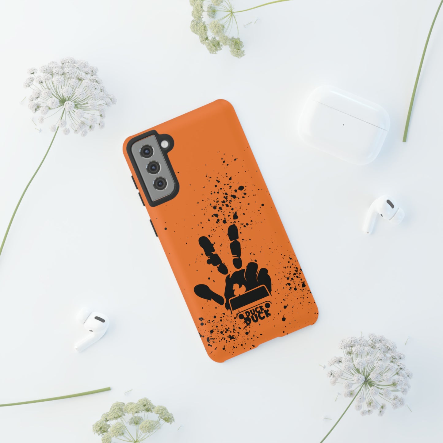 Duck Duck Orange Protective Phone Case for IPhone, Samsung and Google Phones