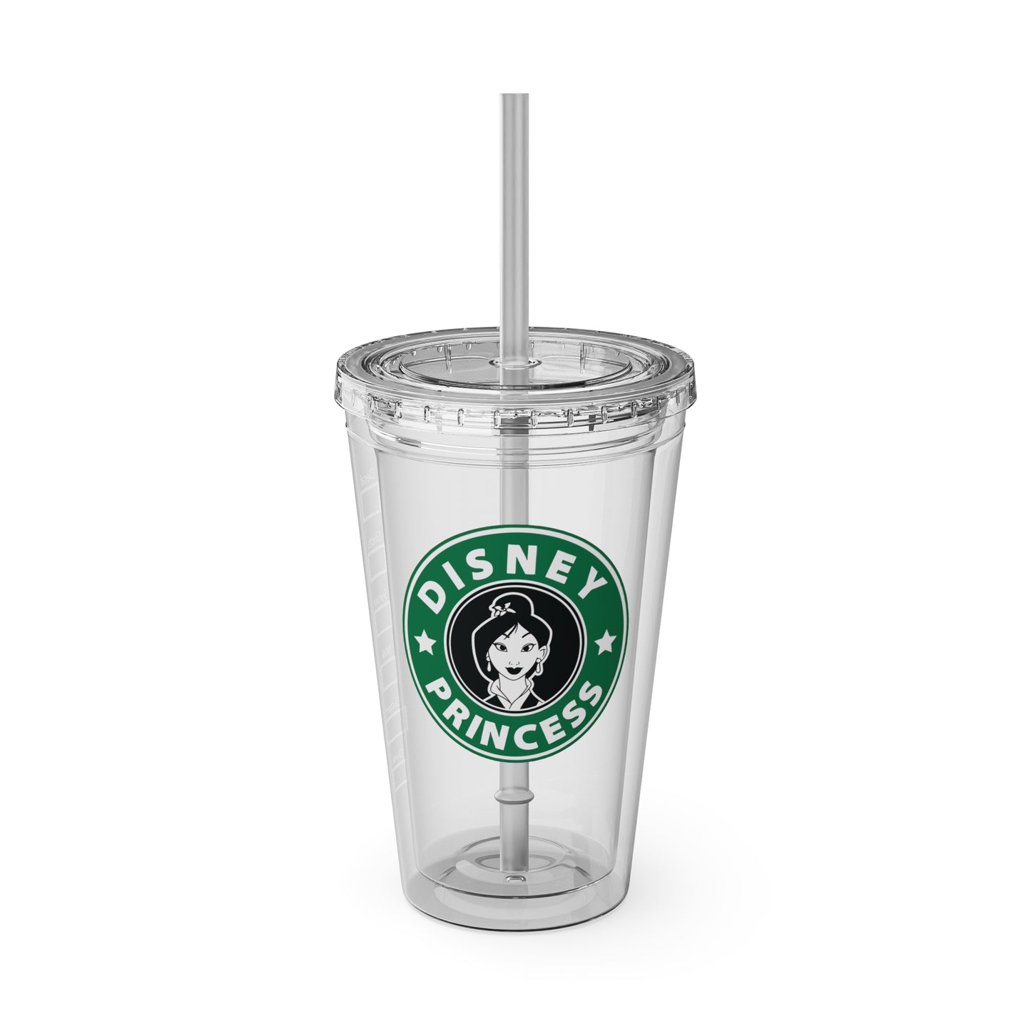 Mulan Tumbler with Straw, 16oz