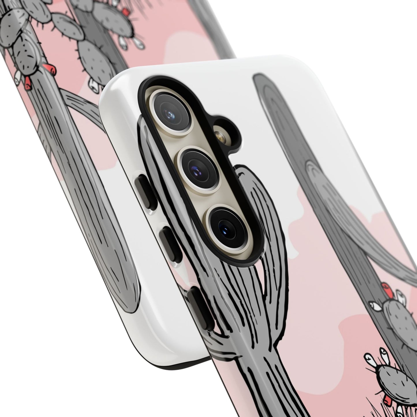 Pastel Cactus Sunset Protective Phone Case