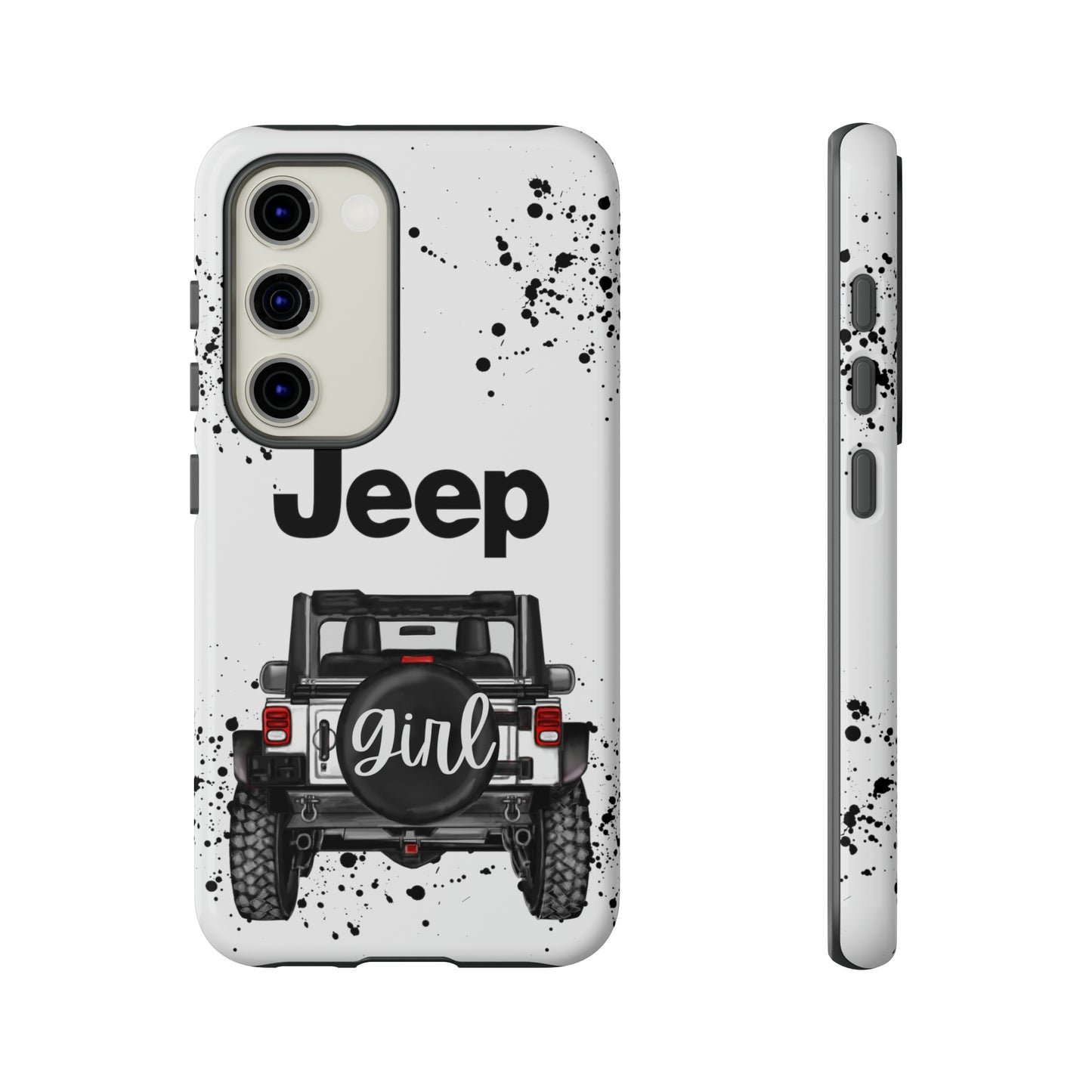 Off Road Girl White Protective Case for Iphone, Google and Samsung Phones