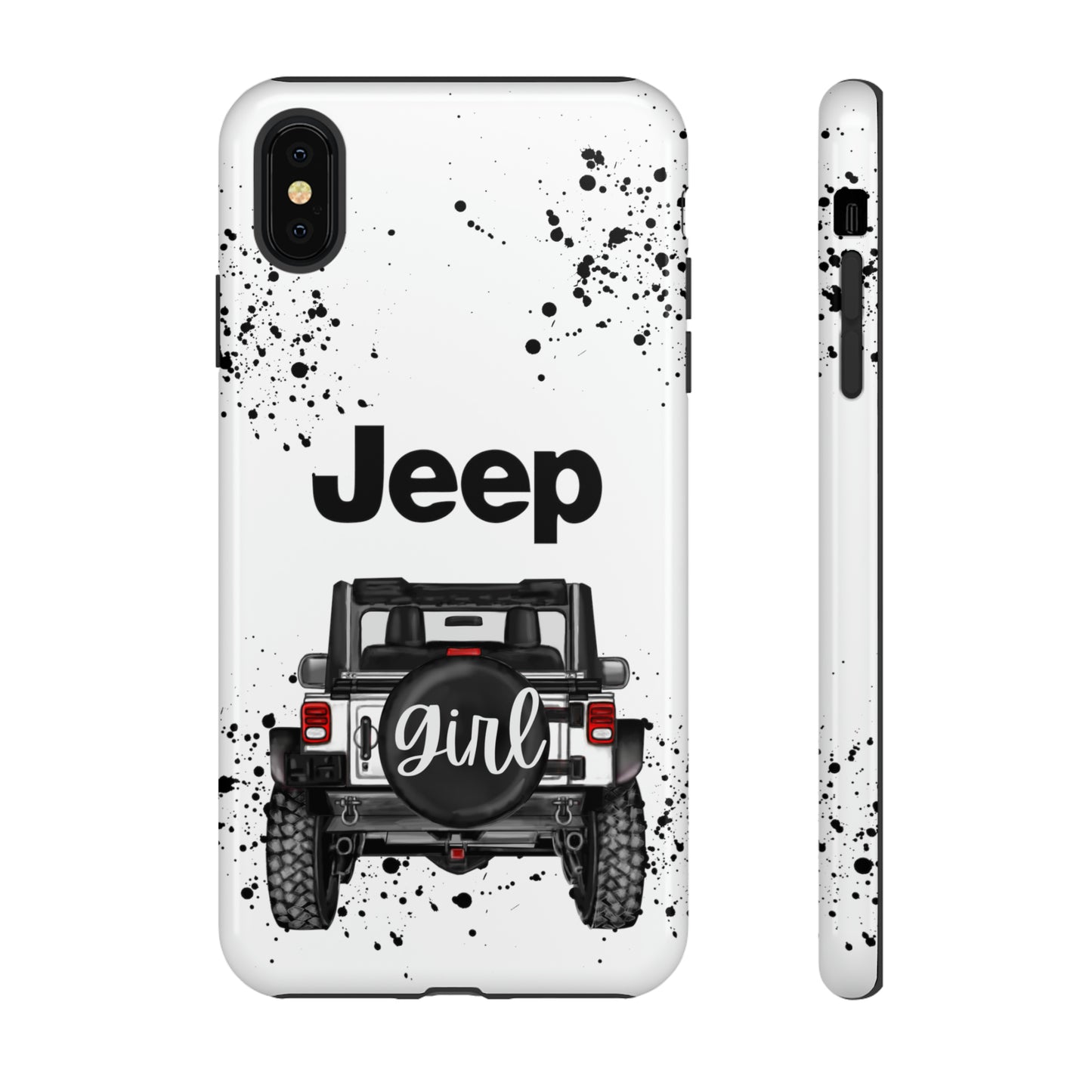 Off Road Girl White Protective Case for Iphone, Google and Samsung Phones