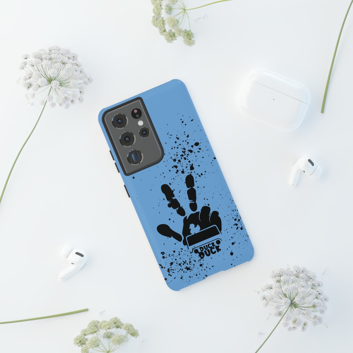 Duck Duck Blue Protective Phone Case for IPhone, Samsung and Google Phones