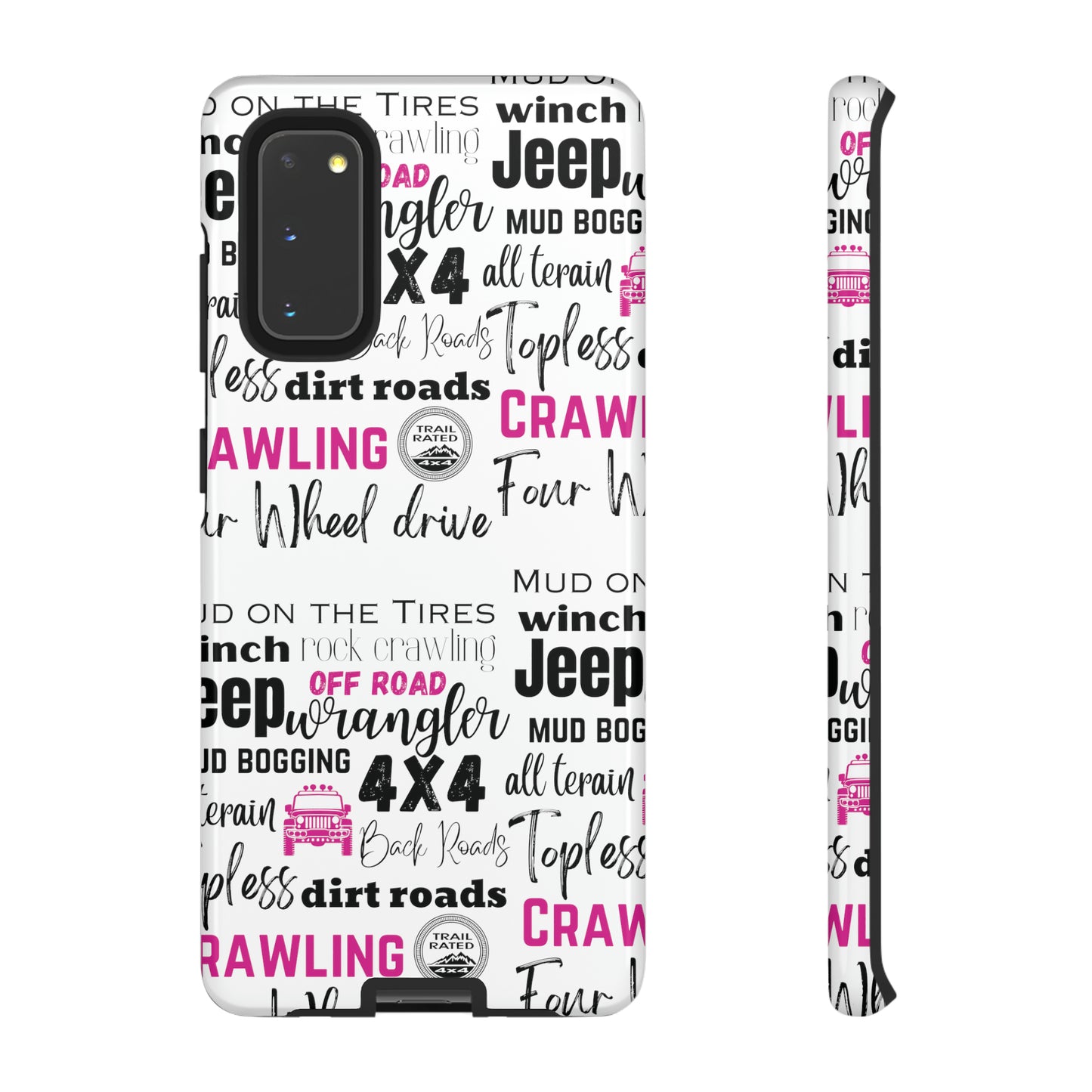 Off Road Subway Art Splash of Pink Protective Phone Case for Iphone, Samsung and Google Phones