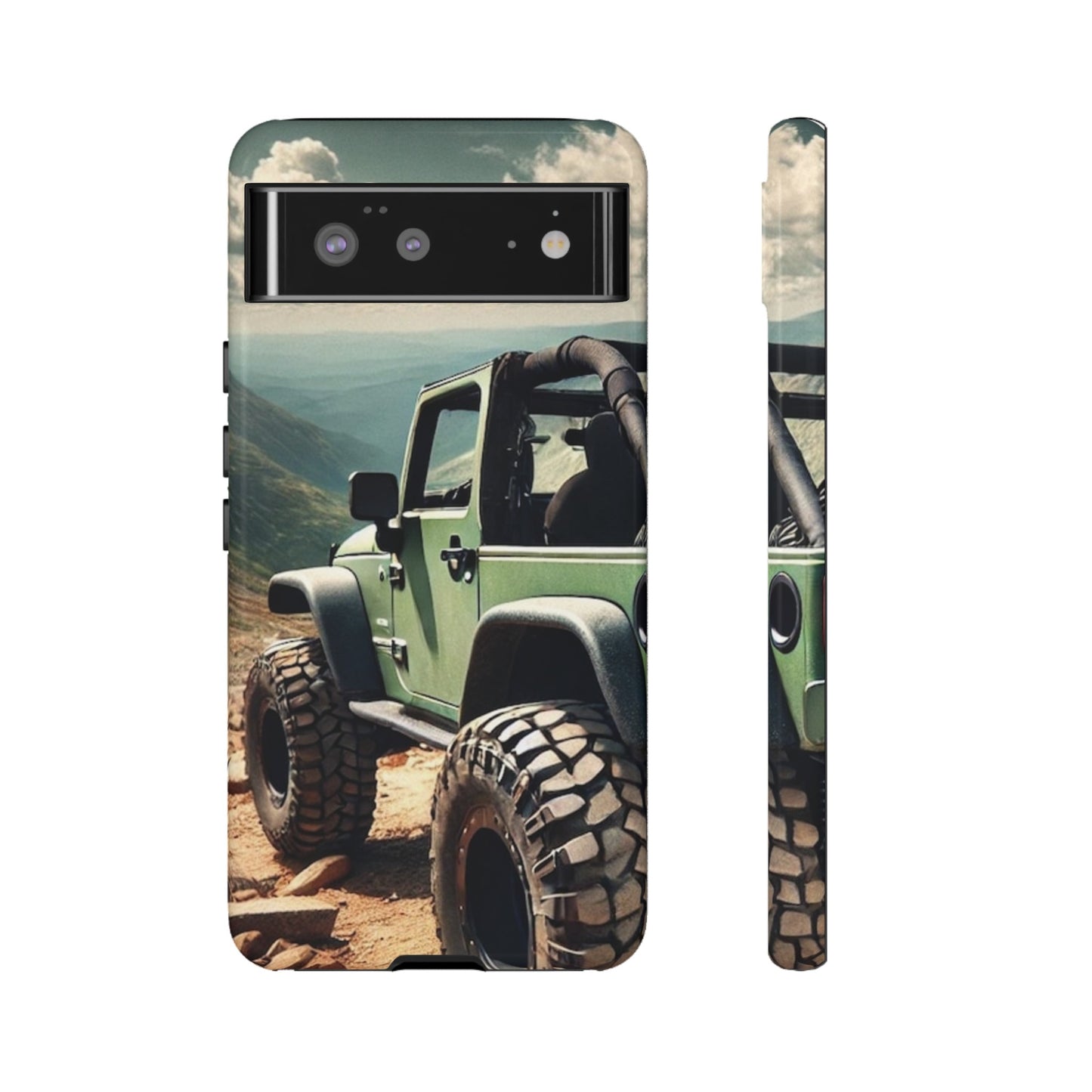 Green Jeep Protective Phone Case