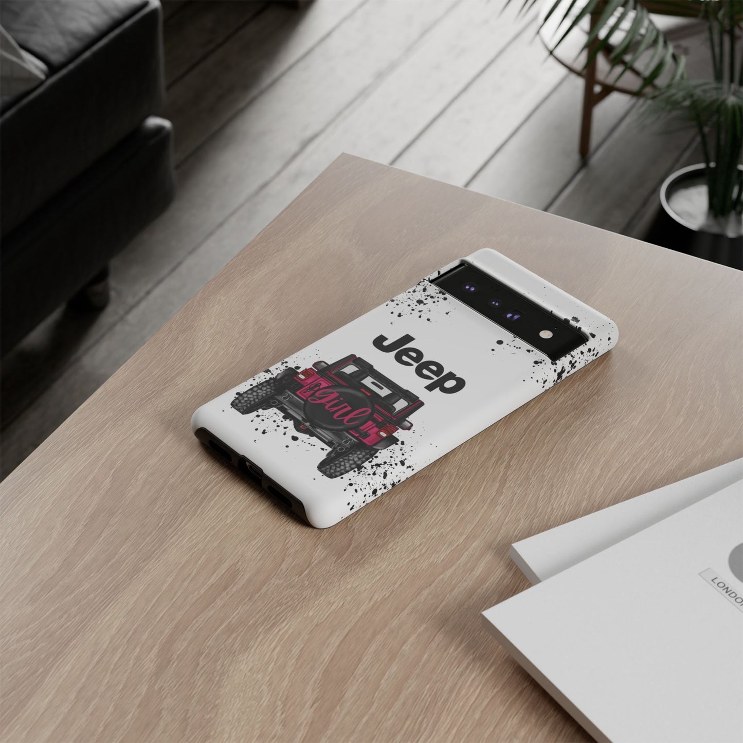 Off Road Girl Red Protective Case for Iphone, Google and Samsung Phones