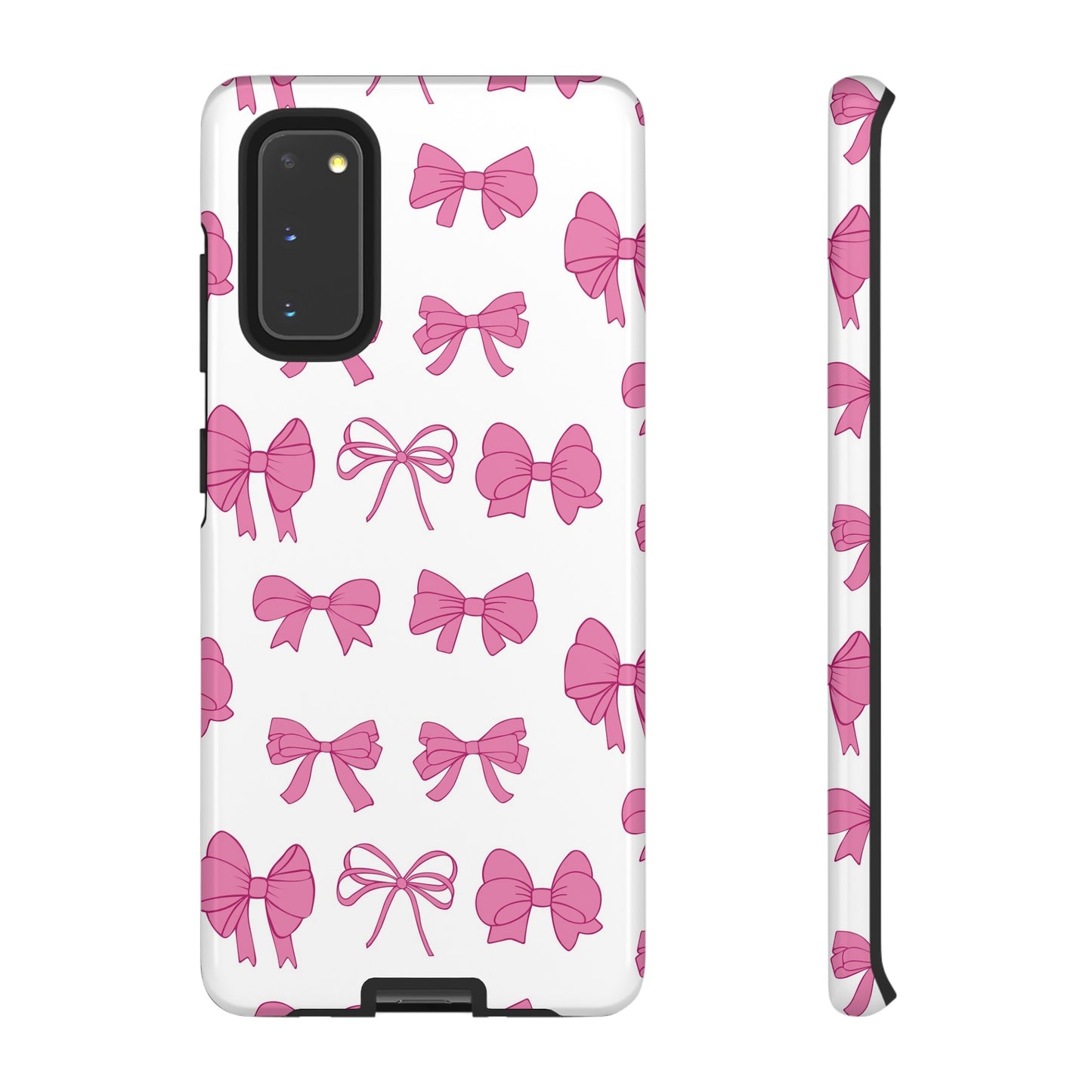 Pink Bows Protective Phone Case for Iphone, Samsung and Google Phones
