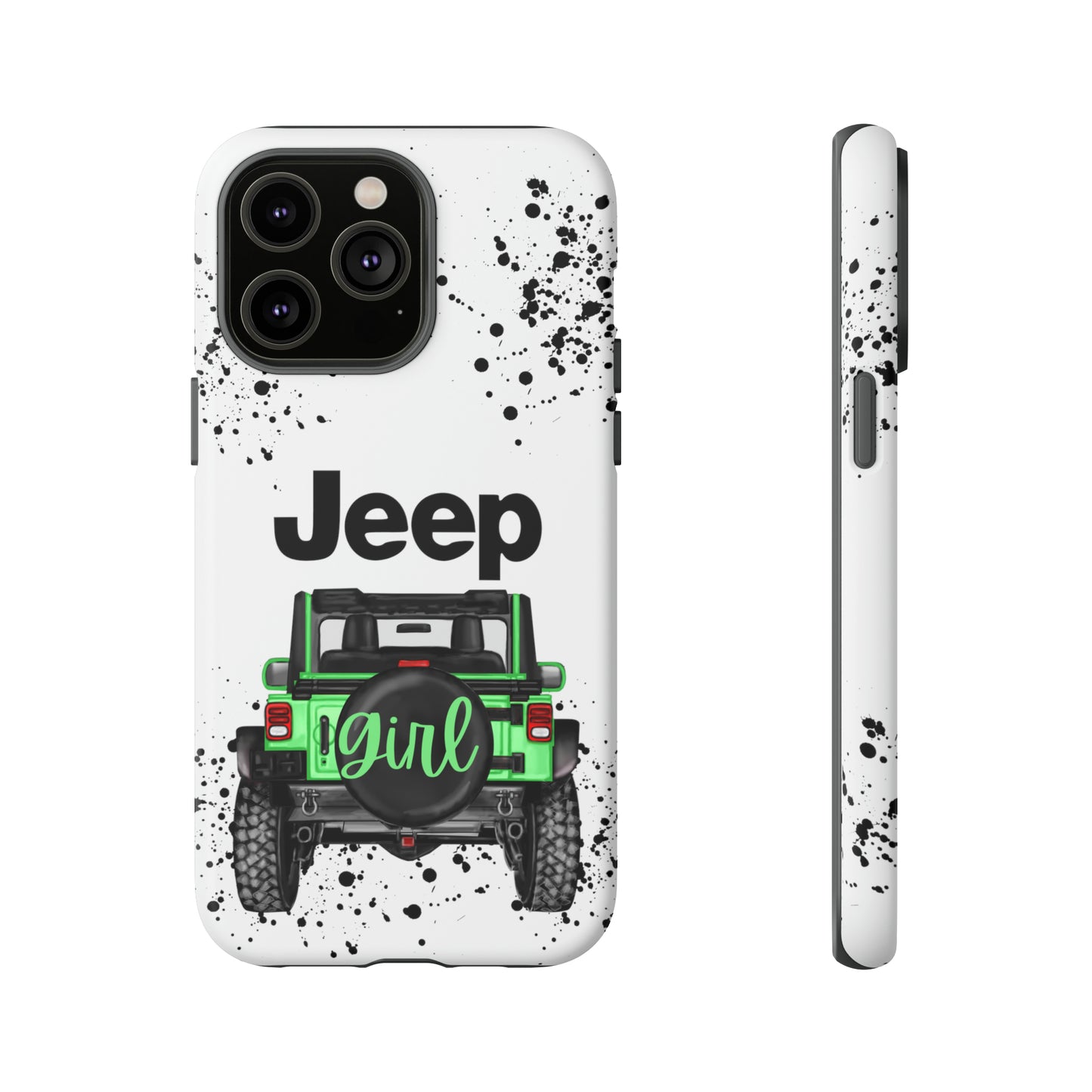 Off Road Girl Light Green Protective Case for Iphone, Google and Samsung Phones