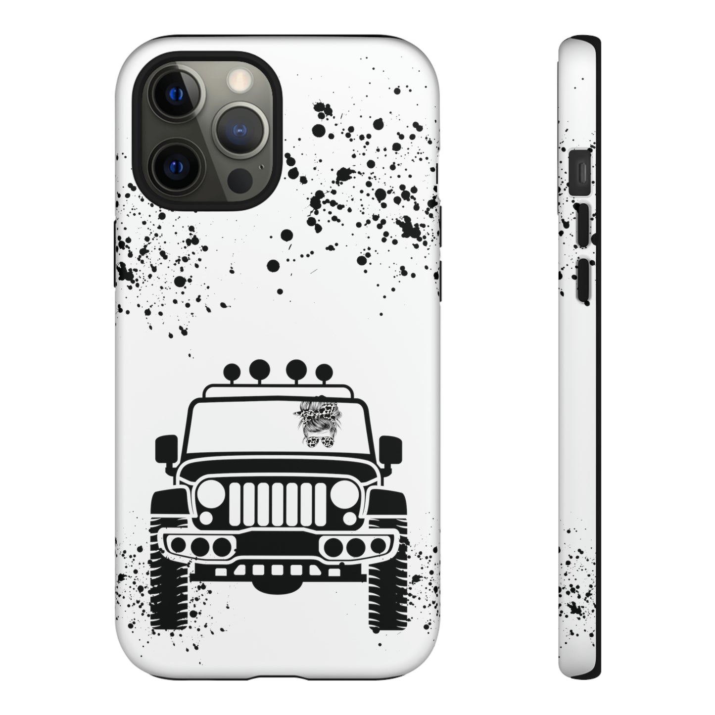 Off Road Girl Cow Print Shades Protective Phone Case for Iphone, Samsung and Google Phones