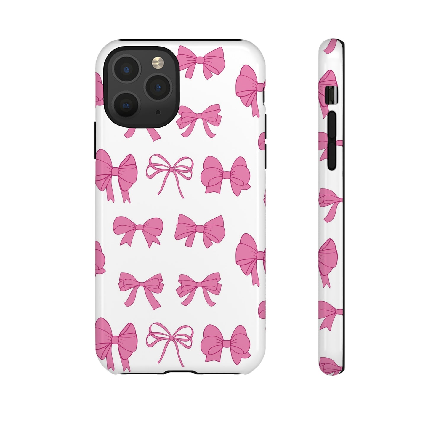 Pink Bows Protective Phone Case for Iphone, Samsung and Google Phones