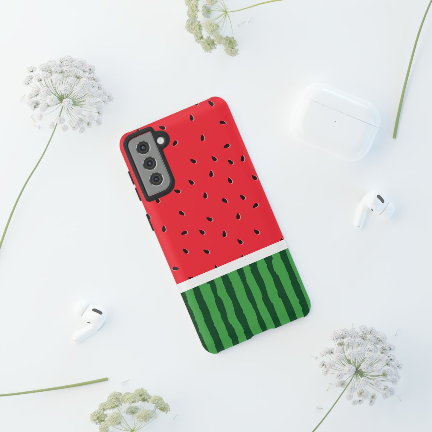 Adorable Watermelon Protective Phone Case for Google, Iphone, and Samsung Phone Cases