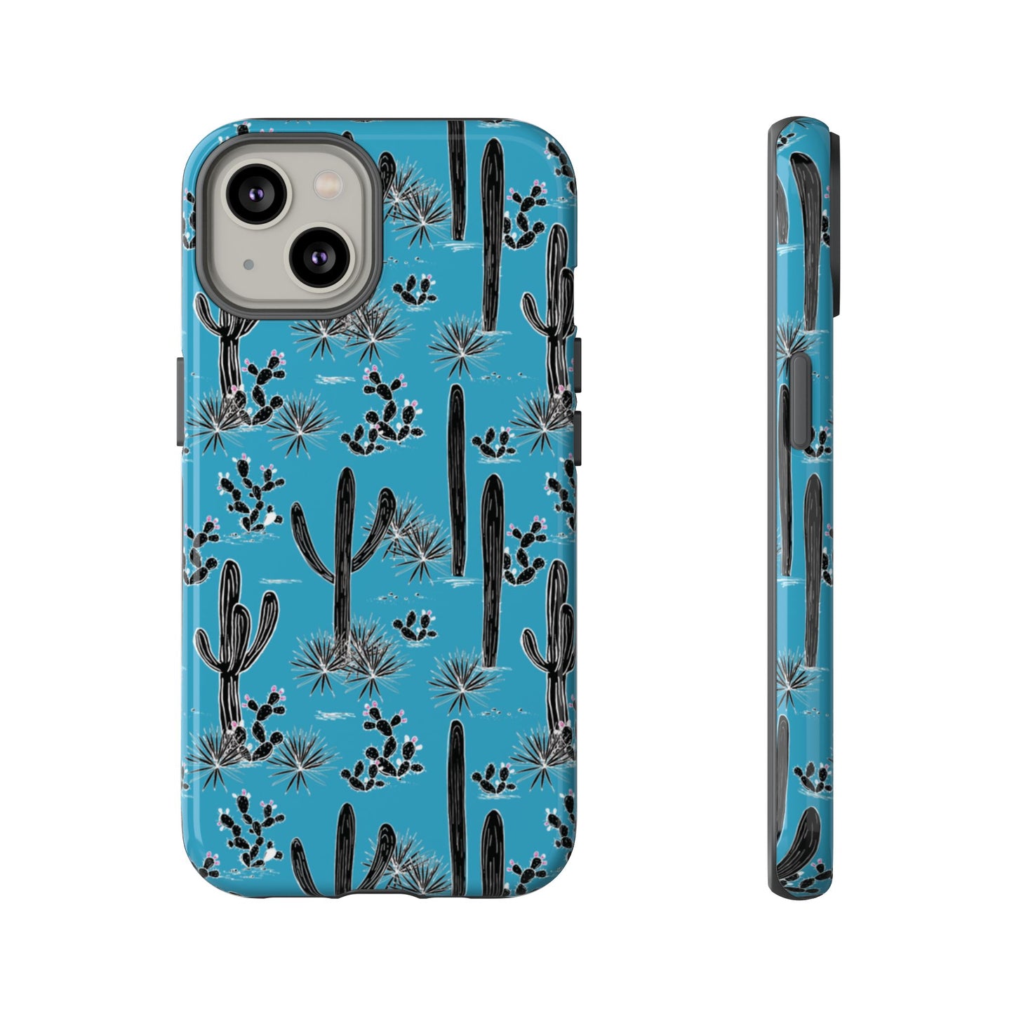 Turquoise Cactus Love Phone Case