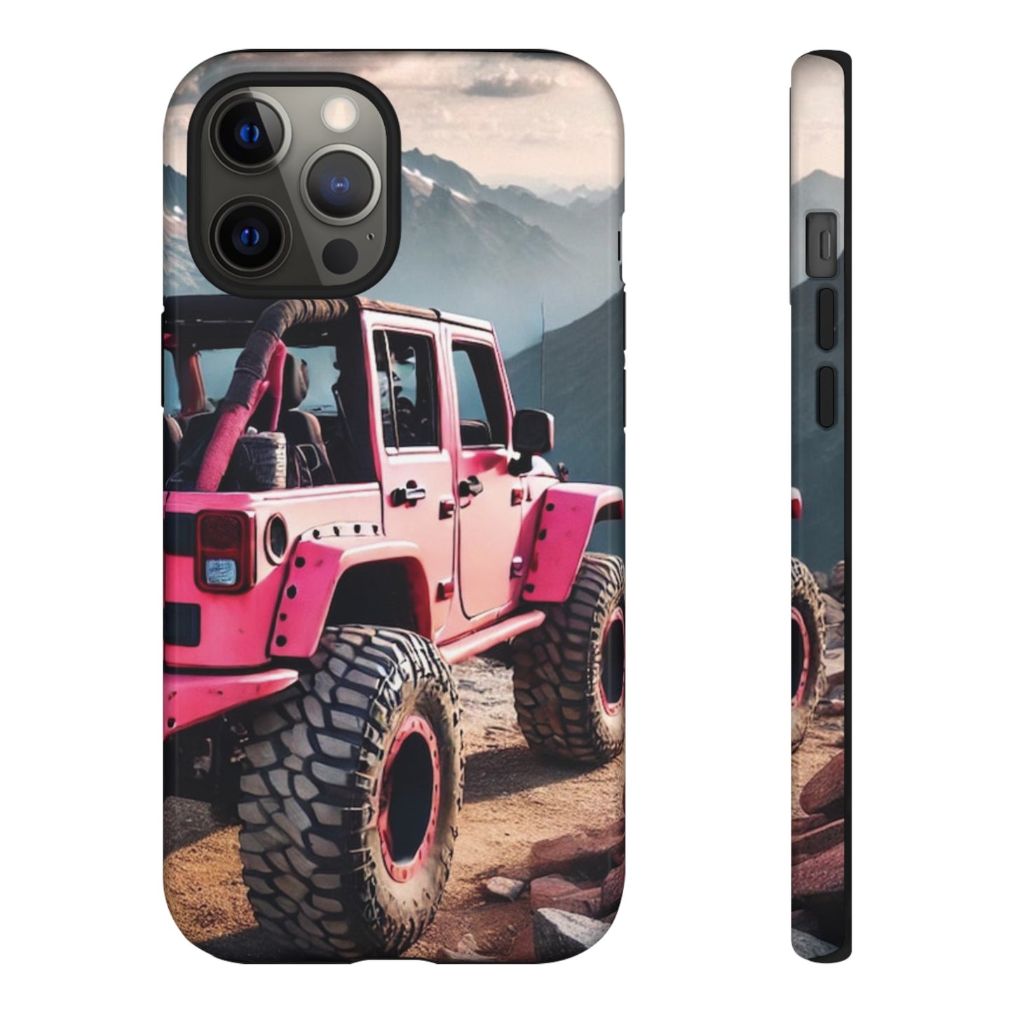 Pink Jeep Protective Phone Case