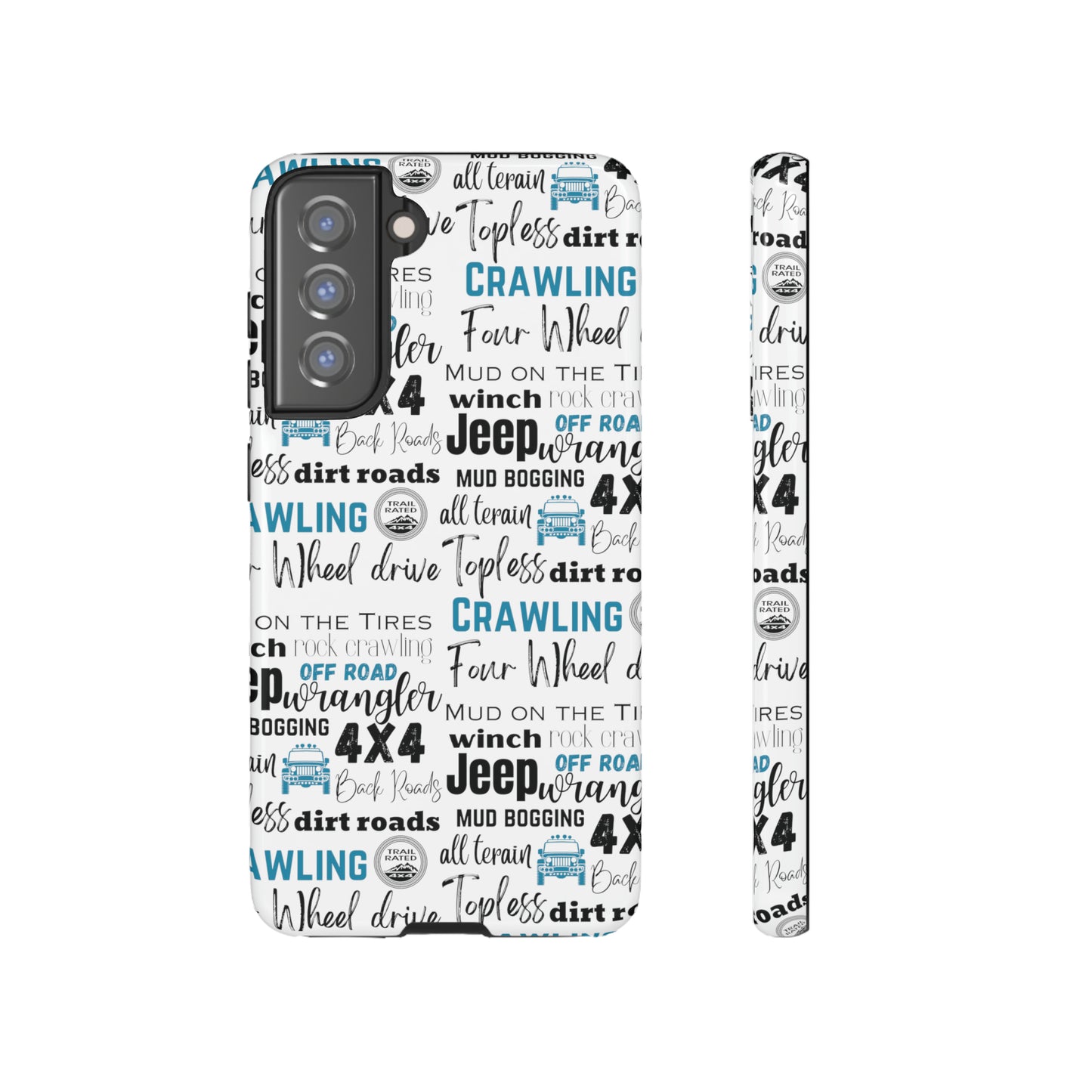 Off Road Subway Art Turquoise Protective Phone Case for Iphone, Samsung and Google Phones