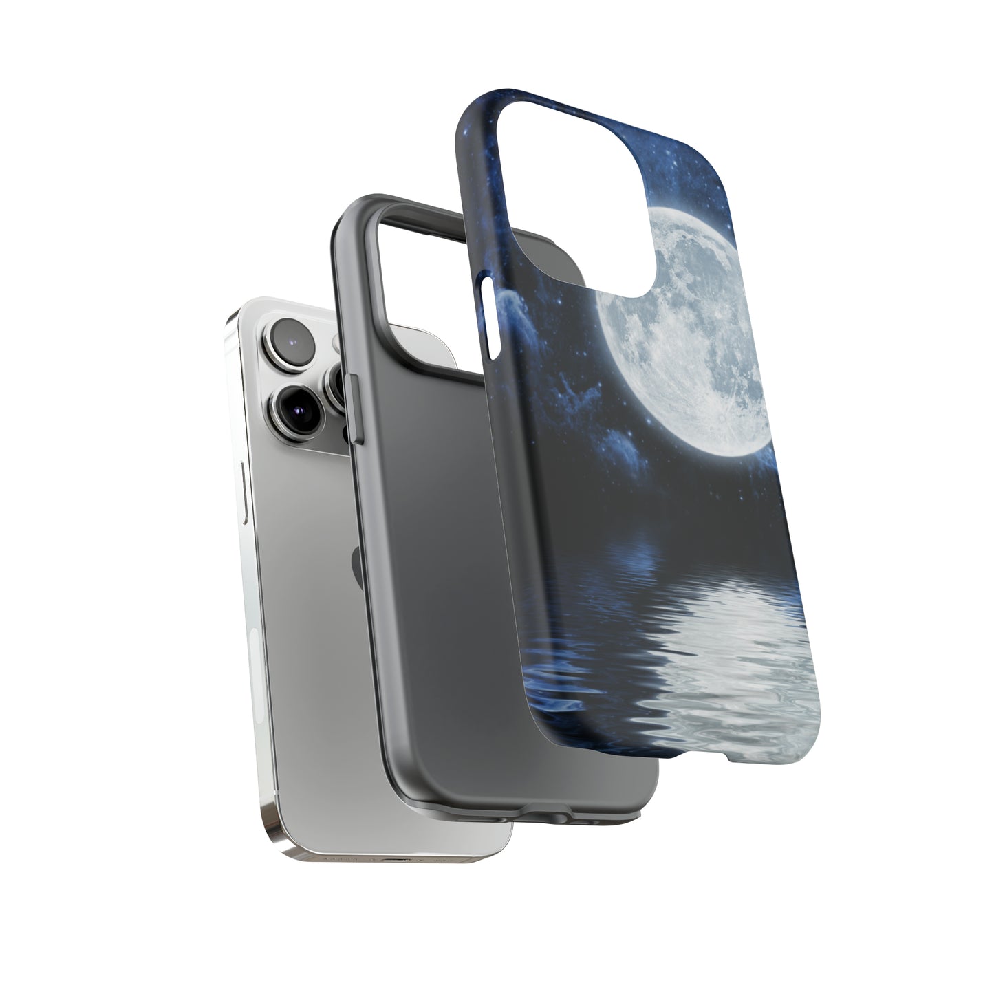 Moon Reflection Protective Phone Case for IPhone, Google and Samsung Phones